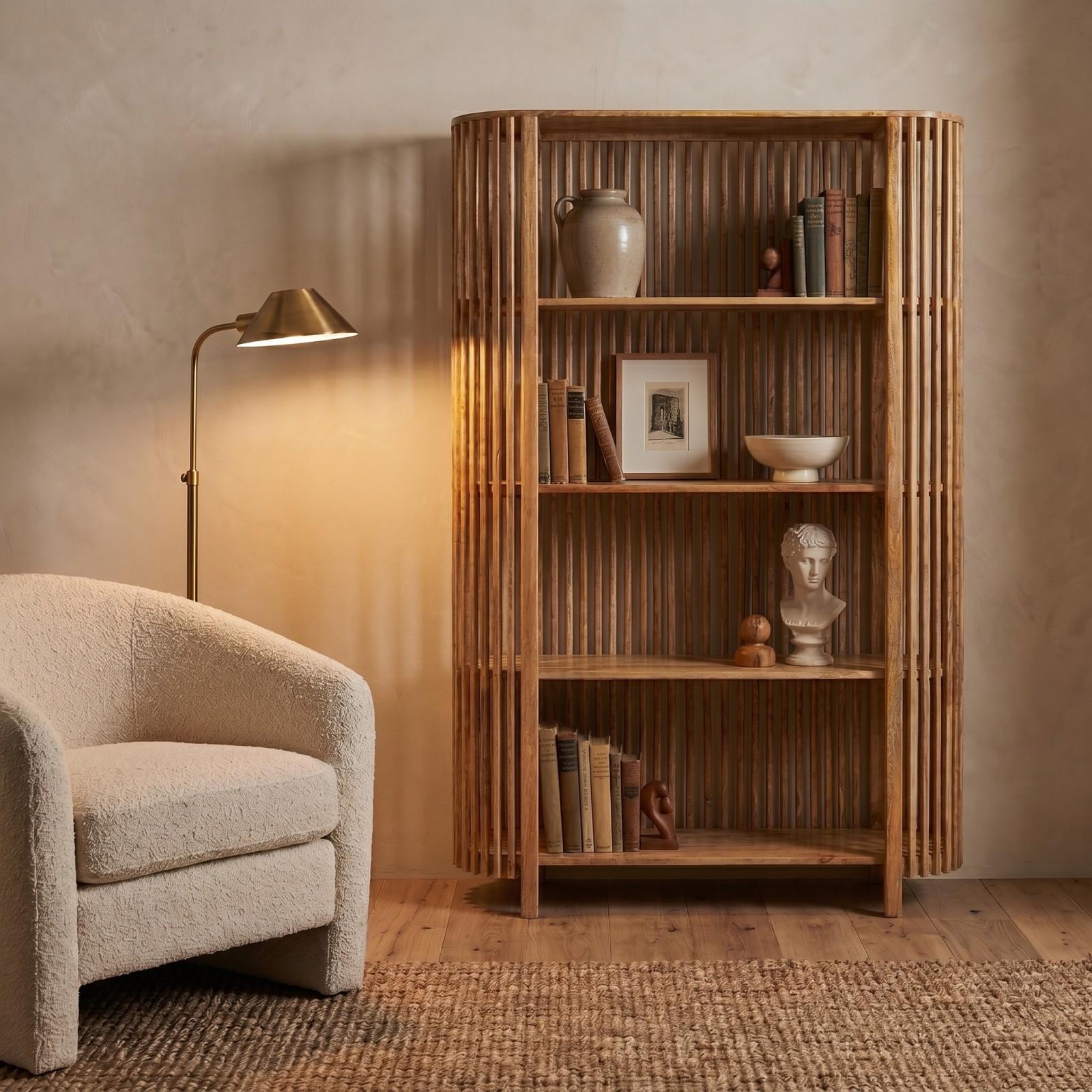 4-Shelf Slatted Bookcase 9 4-Shelf Slatted Bookcase