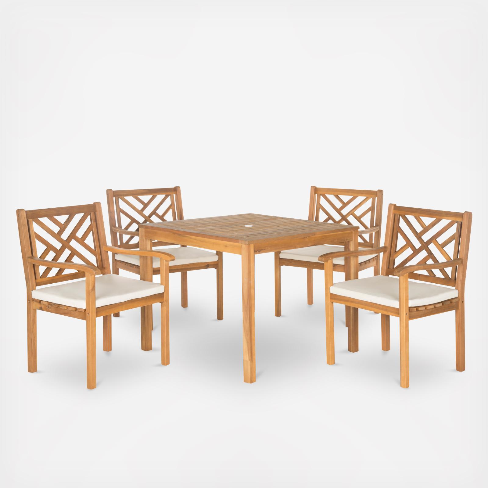 5-Piece Bradbury Outdoor Dining Set 1 5-Piece Bradbury Outdoor Dining Set