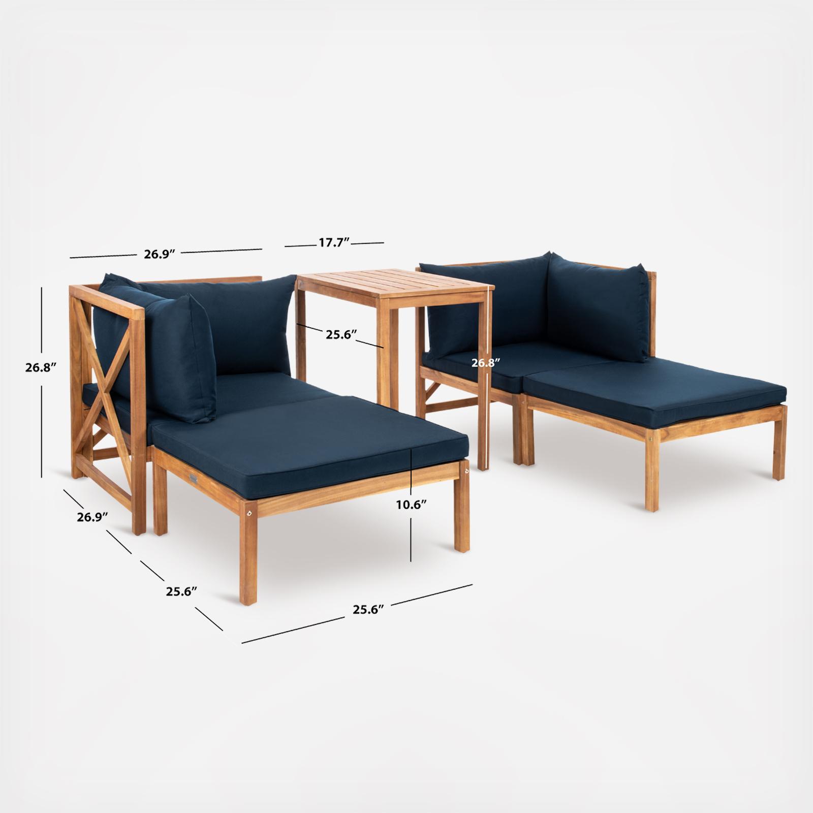 5-Piece Ronson Sectional Set 8 5-Piece Ronson Sectional Set