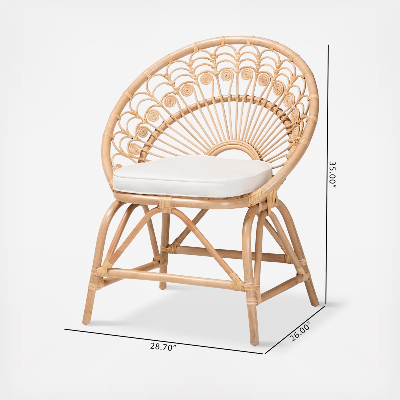 Abriella Modern Bohemian Peacock Accent Chair 5 Abriella Modern Bohemian Peacock Accent Chair