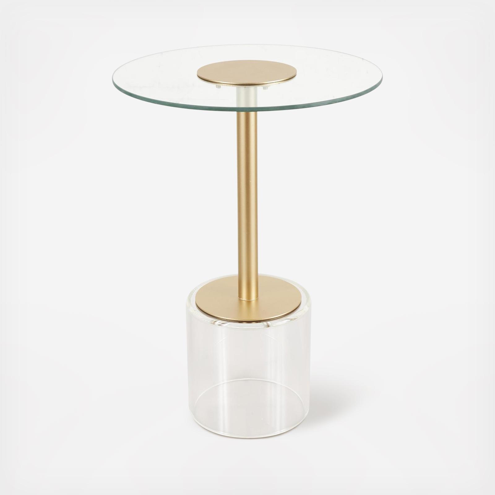 Acrylic Plastic Side End Accent Table
