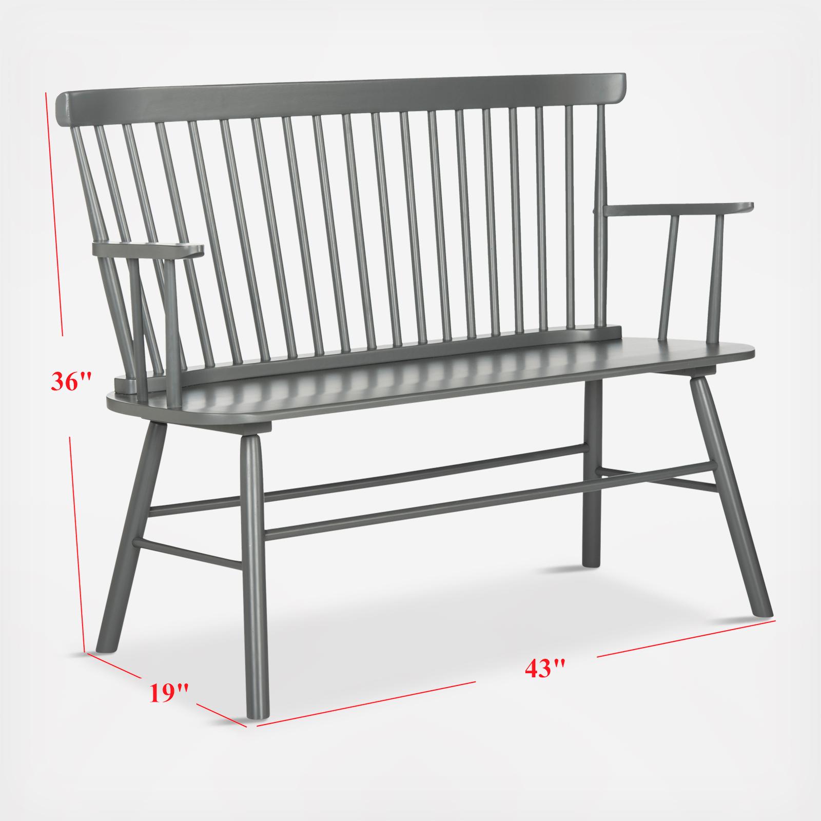 Addison Spindleback Settee 7 Addison Spindleback Settee