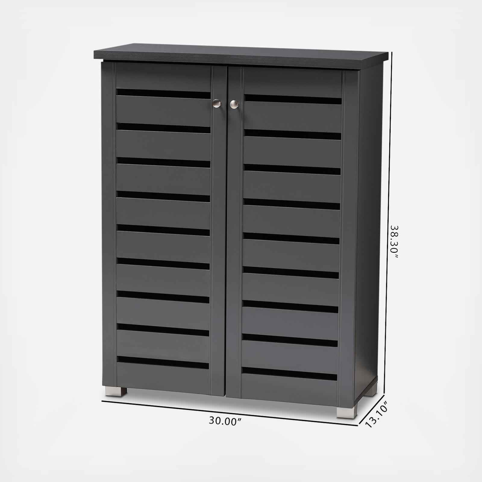 Adalwin 2-Door Wooden Entryway Shoe Storage Cabinet 8 Adalwin 2-Door Wooden Entryway Shoe Storage Cabinet