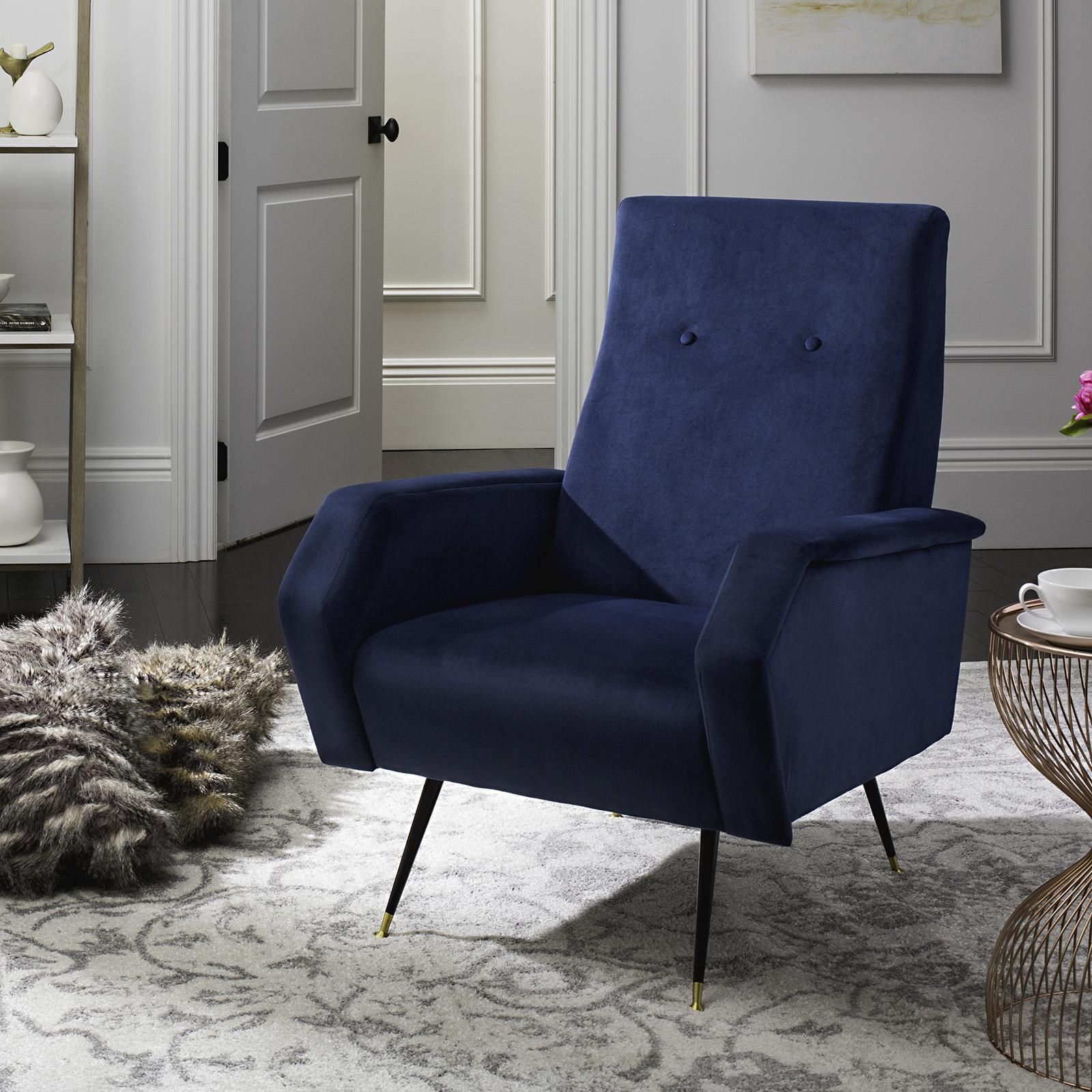 Aida Velvet Retro Accent Chair 1 Aida Velvet Retro Accent Chair