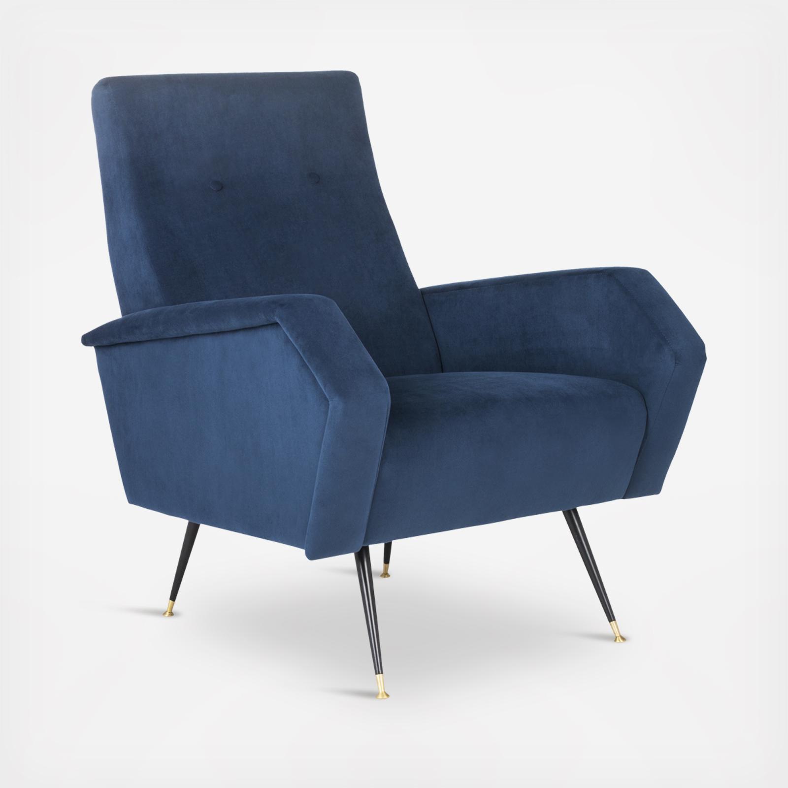 Aida Velvet Retro Accent Chair 2 Aida Velvet Retro Accent Chair