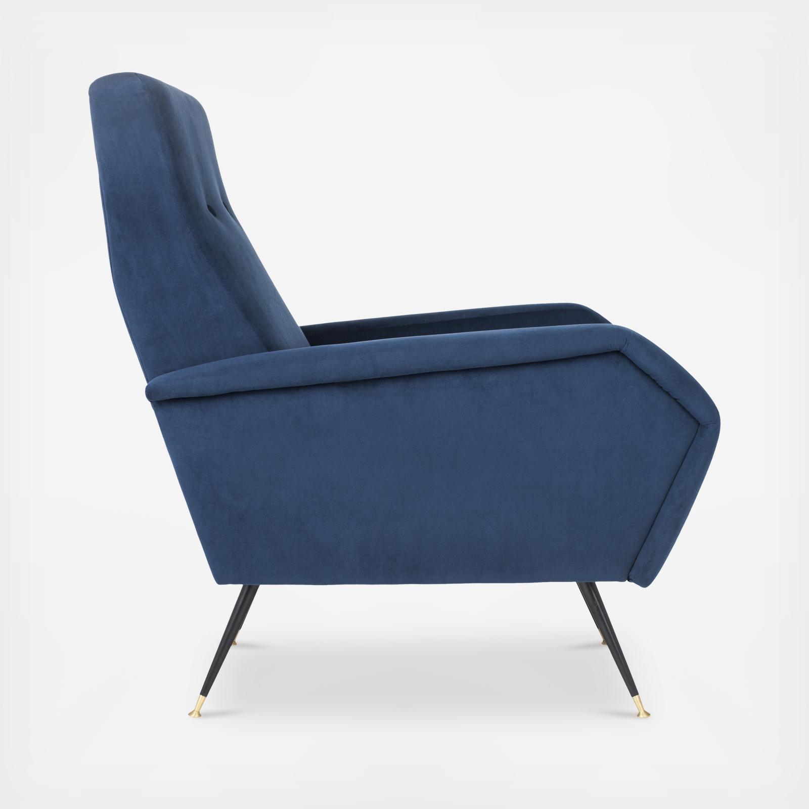 Aida Velvet Retro Accent Chair 5 Aida Velvet Retro Accent Chair