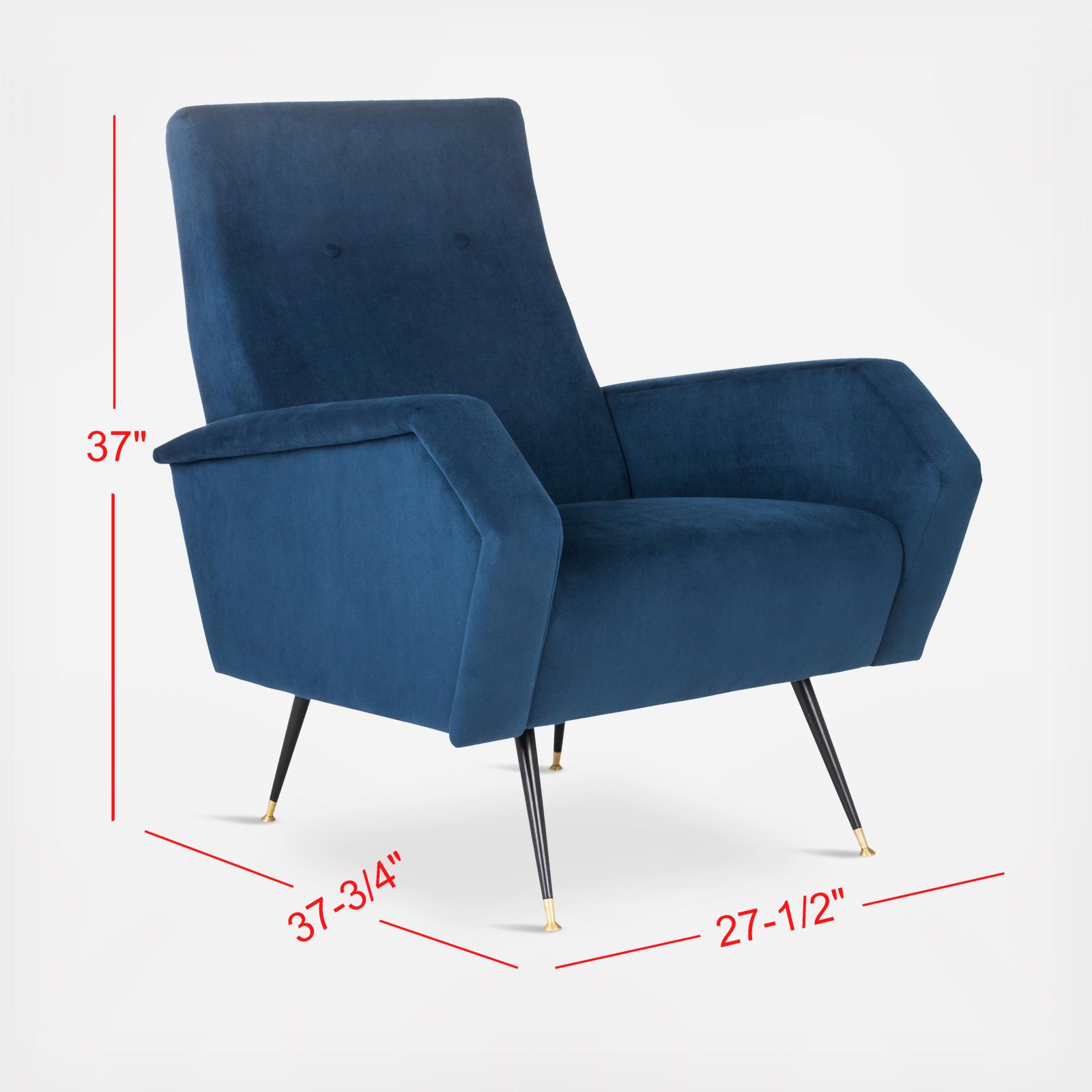 Aida Velvet Retro Accent Chair 7 Aida Velvet Retro Accent Chair