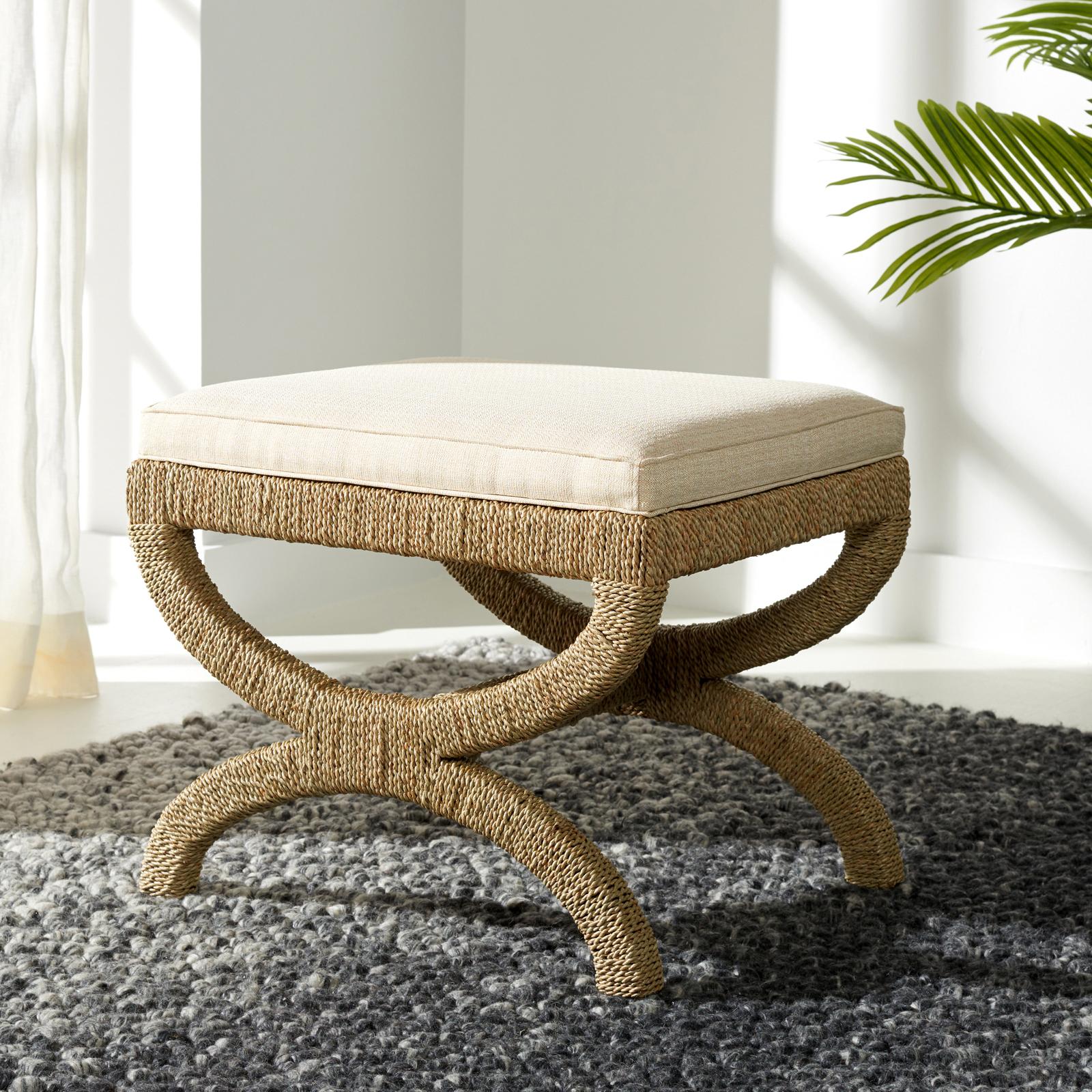 Aikan Woven Sea Grass Ottoman 5 Aikan Woven Sea Grass Ottoman
