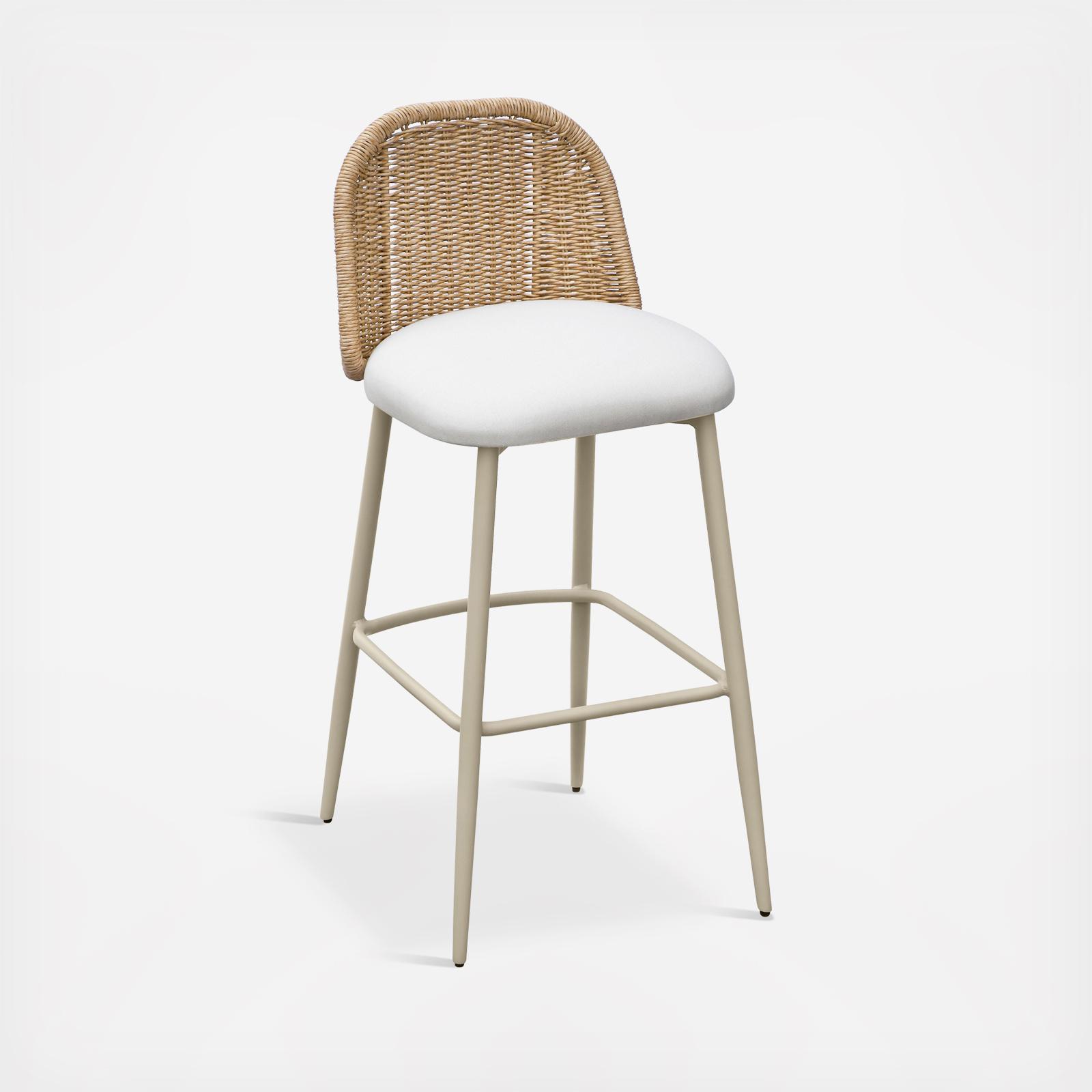 Alexa Performance Fabric Outdoor Barstool 2 Alexa Performance Fabric Outdoor Barstool