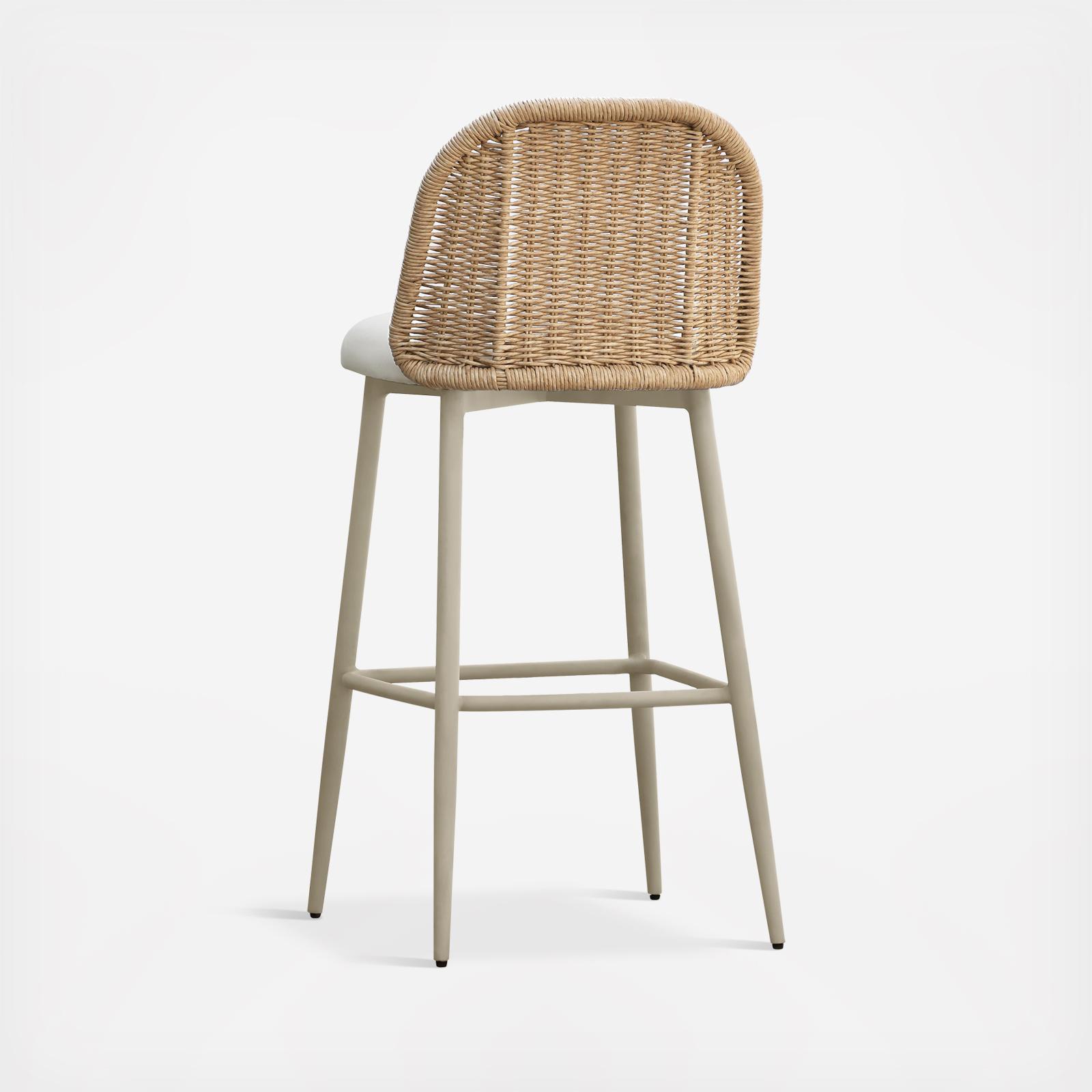 Alexa Performance Fabric Outdoor Barstool 4 Alexa Performance Fabric Outdoor Barstool