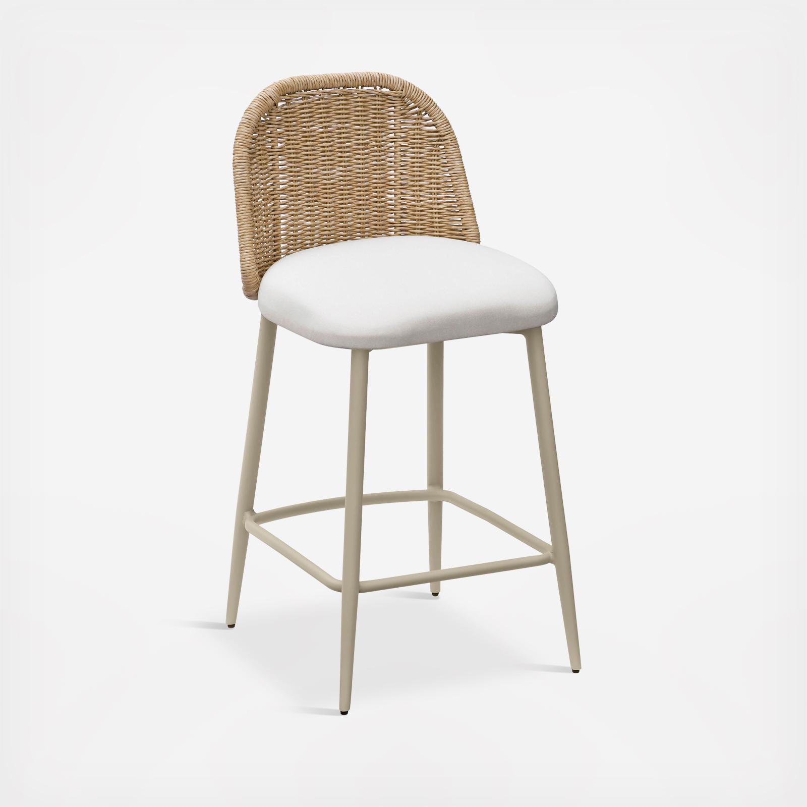 Alexa Performance Fabric Outdoor Counter Stool 2 Alexa Performance Fabric Outdoor Counter Stool