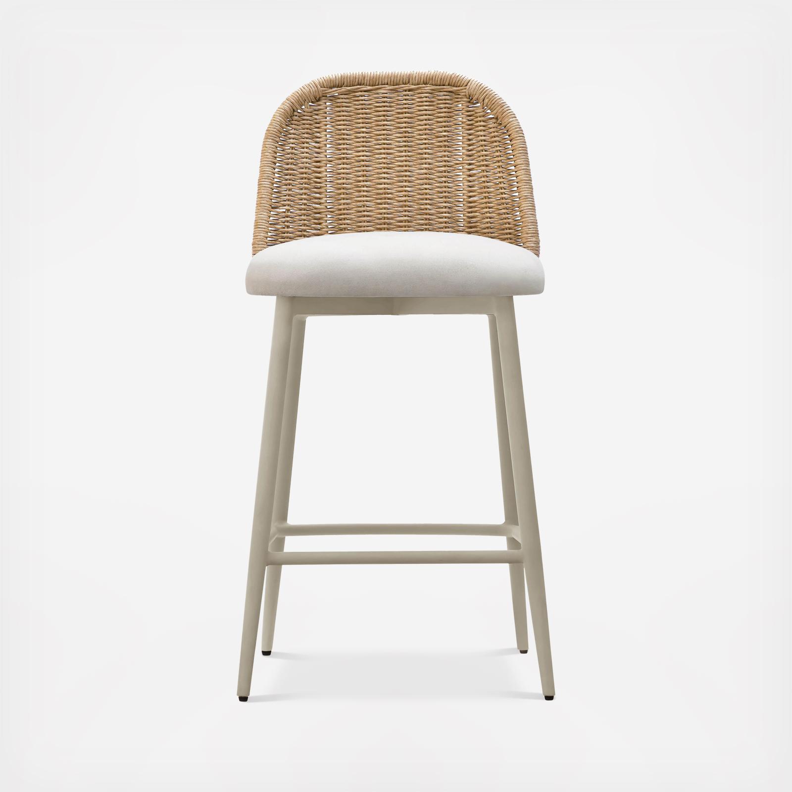 Alexa Performance Fabric Outdoor Counter Stool 3 Alexa Performance Fabric Outdoor Counter Stool