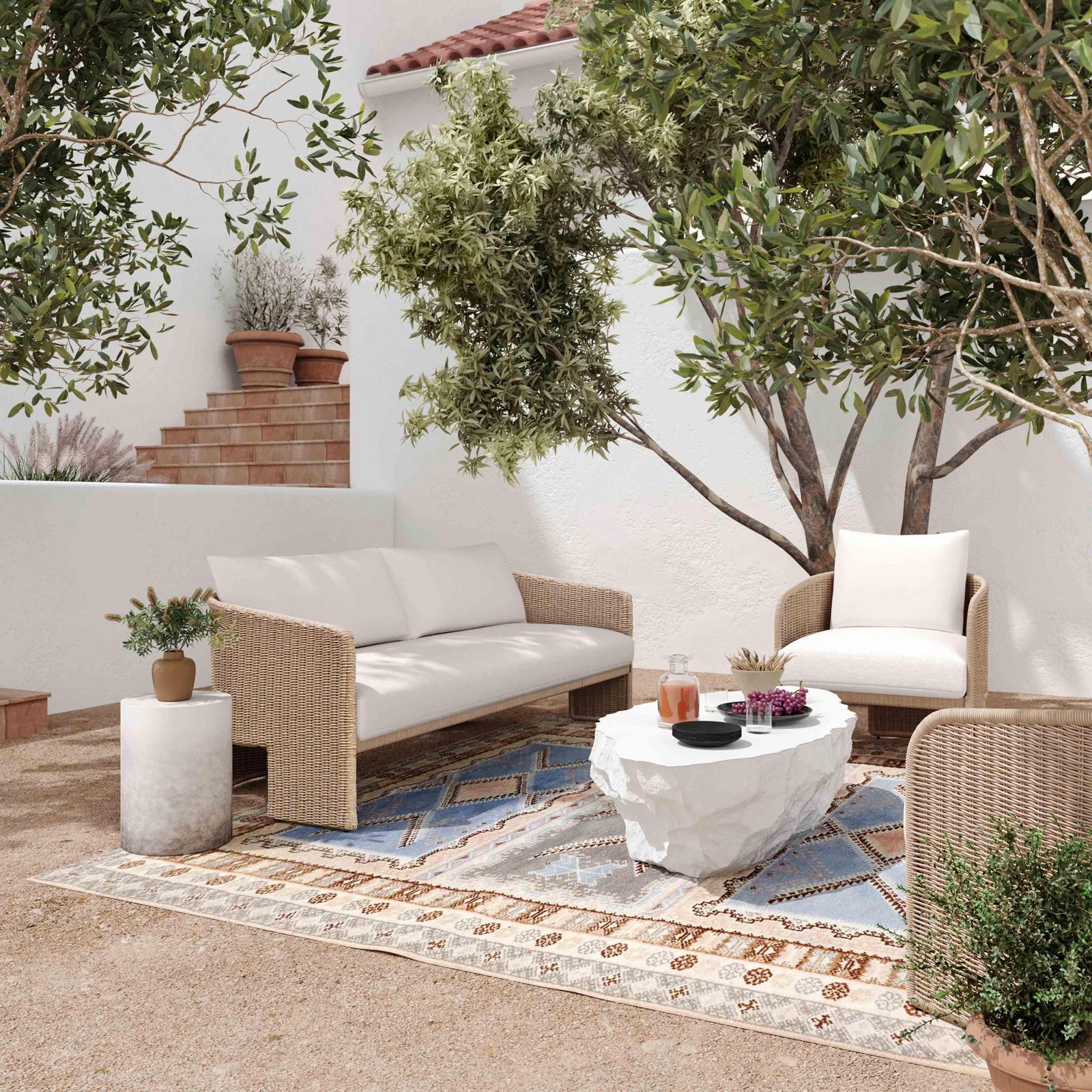 Alexa Performance Fabric Outdoor Sofa 1 Alexa Performance Fabric Outdoor Sofa