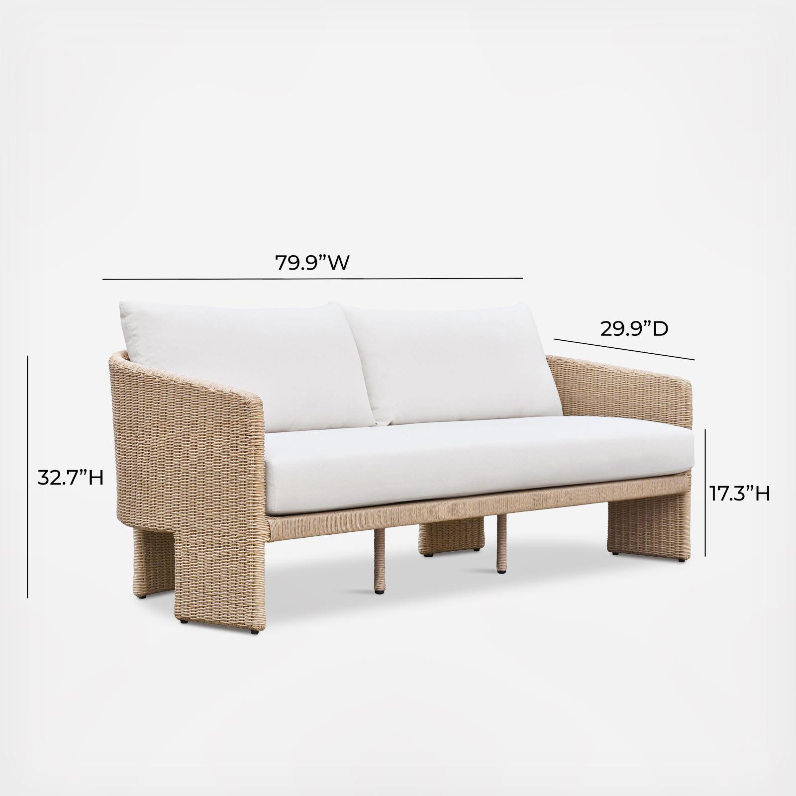 Alexa Performance Fabric Outdoor Sofa 7 Alexa Performance Fabric Outdoor Sofa