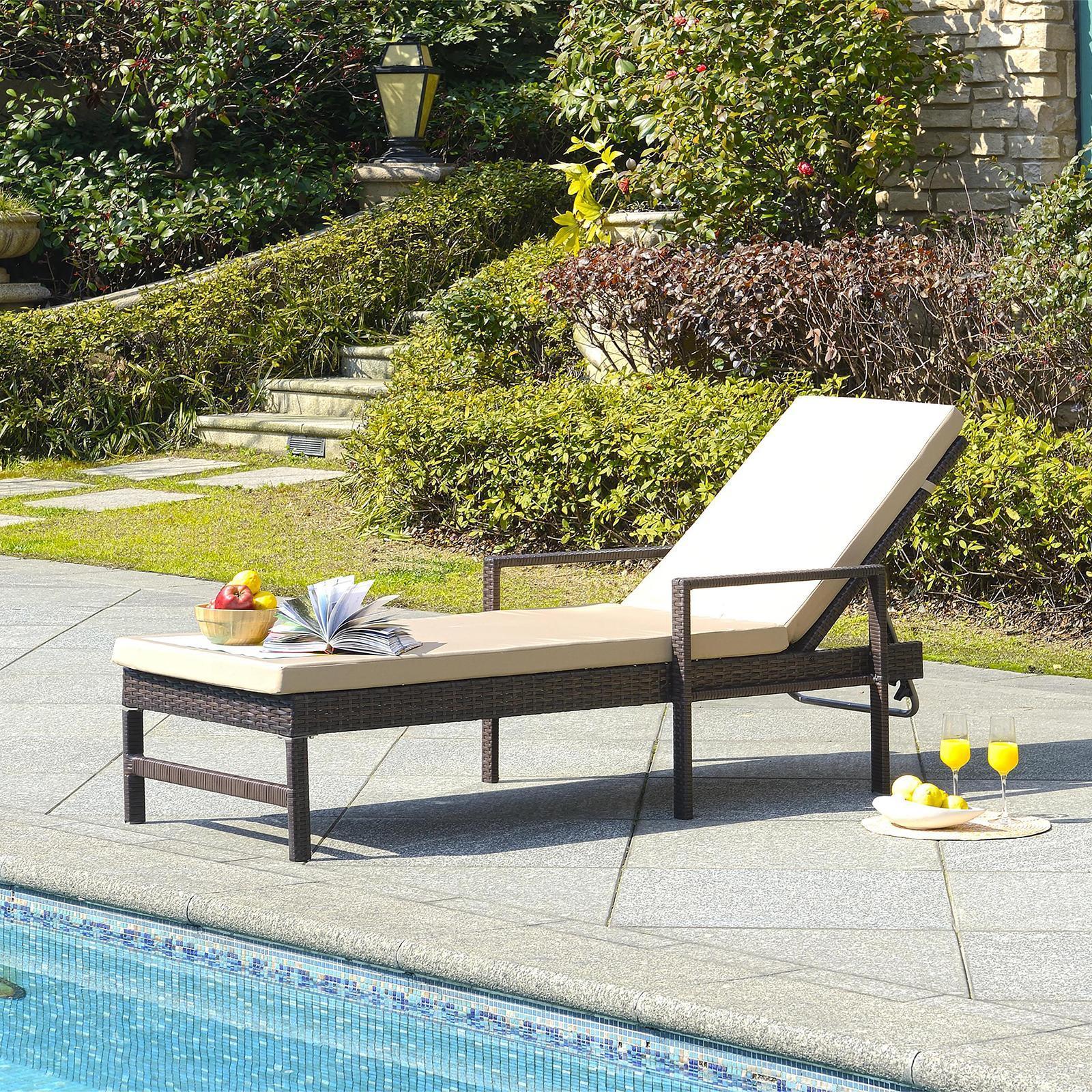 Alma Rattan Outdoor Sun Lounger