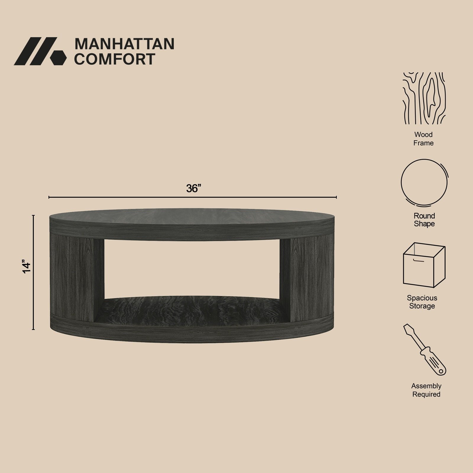 Alure Round Coffee Table 7 Alure Round Coffee Table