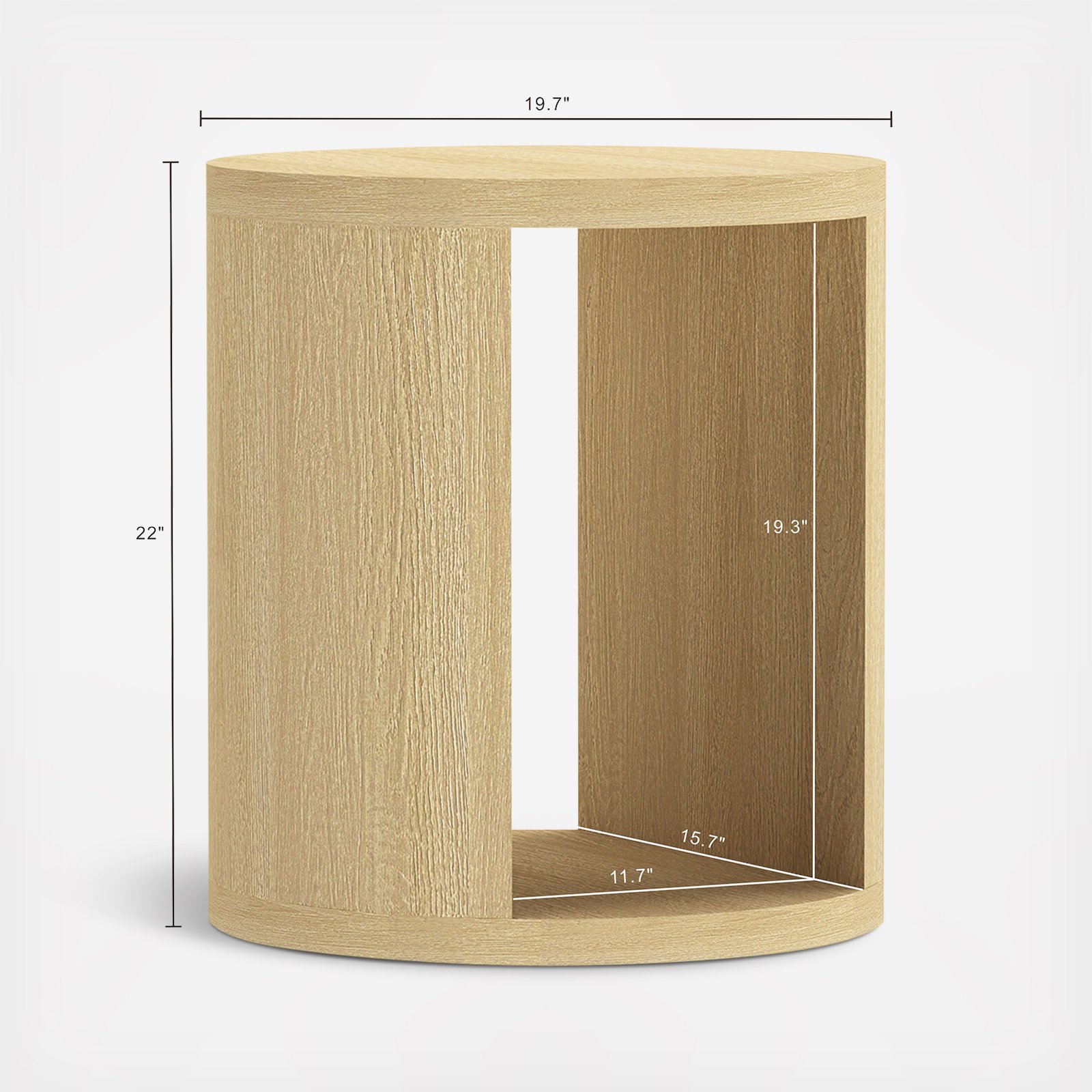 Alure Round End Table 8 Alure Round End Table