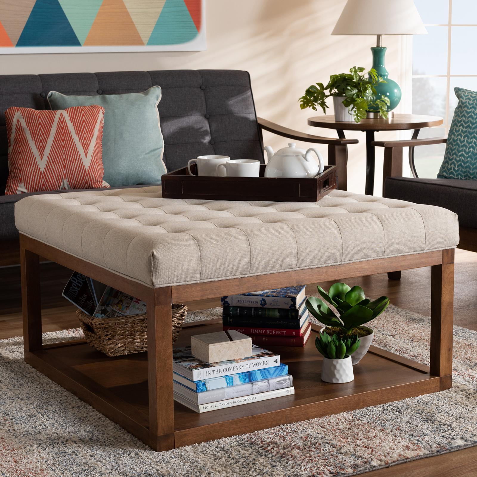 Alvere Upholstered Finished Cocktail Ottoman