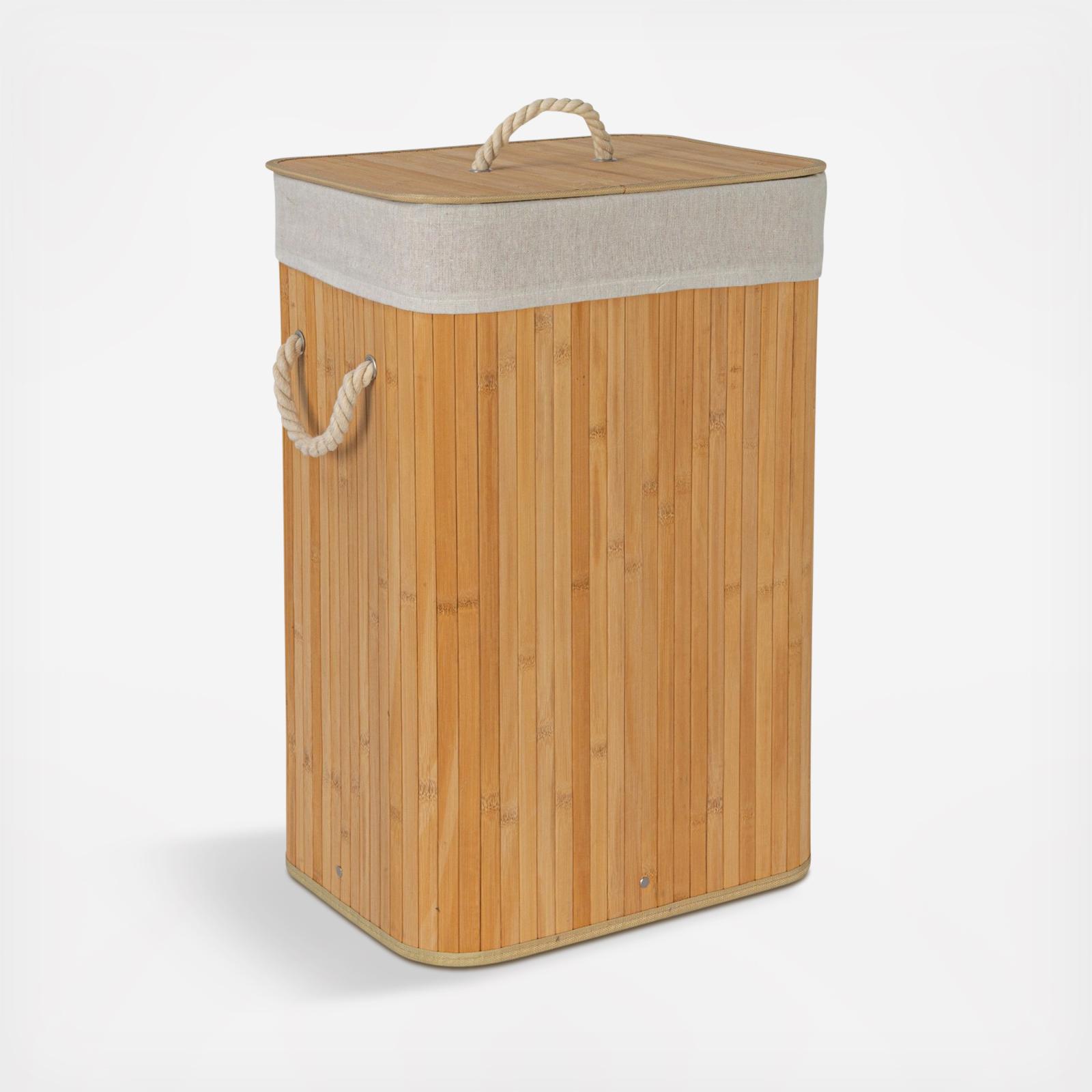 Bamboo Laundry 19-Gallon Hamper with Rope Handle 2 Bamboo Laundry 19-Gallon Hamper with Rope Handle