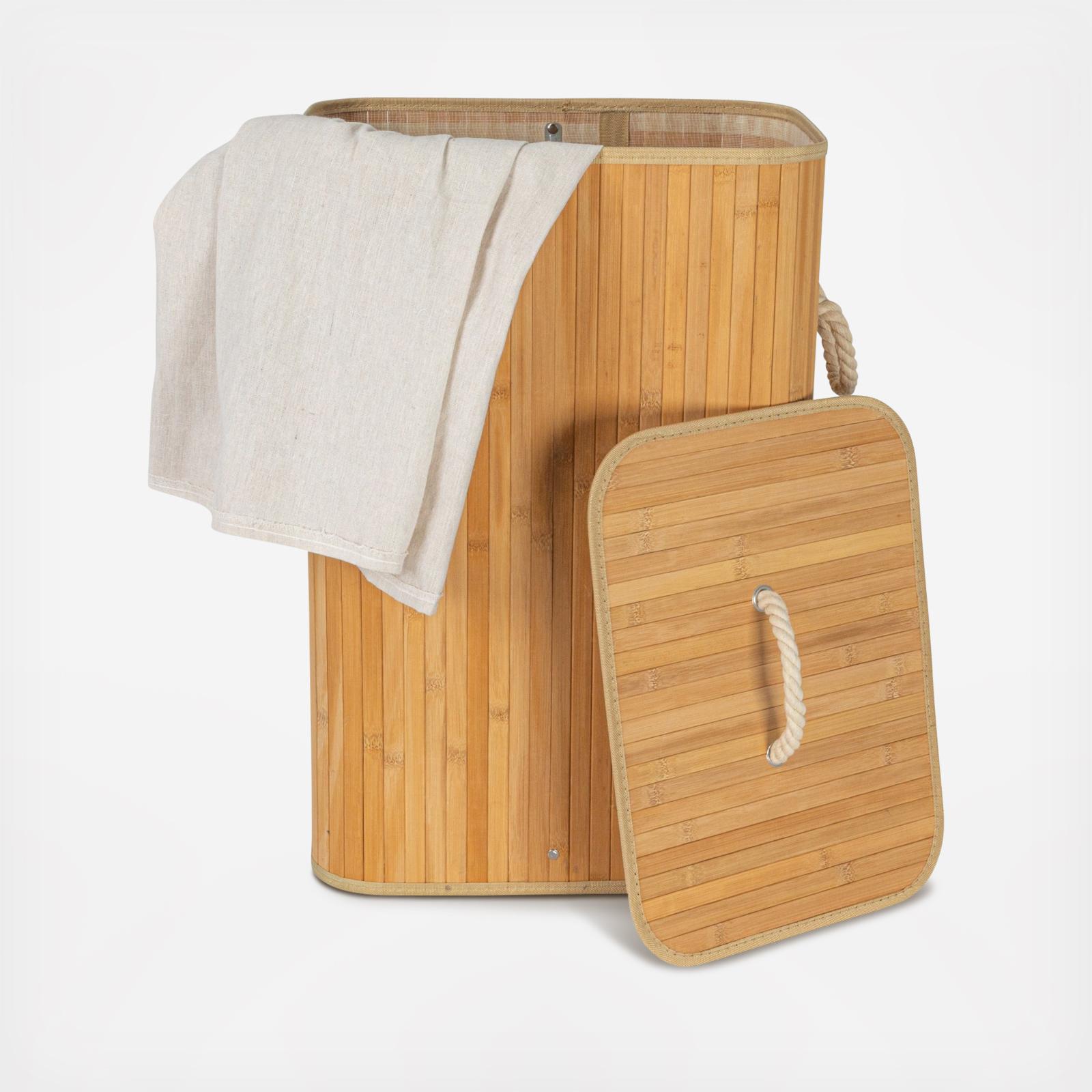 Bamboo Laundry 19-Gallon Hamper with Rope Handle 4 Bamboo Laundry 19-Gallon Hamper with Rope Handle