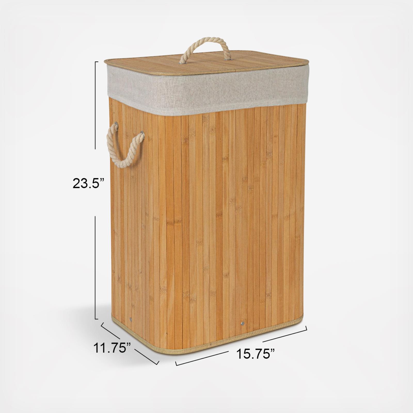 Bamboo Laundry 19-Gallon Hamper with Rope Handle 8 Bamboo Laundry 19-Gallon Hamper with Rope Handle