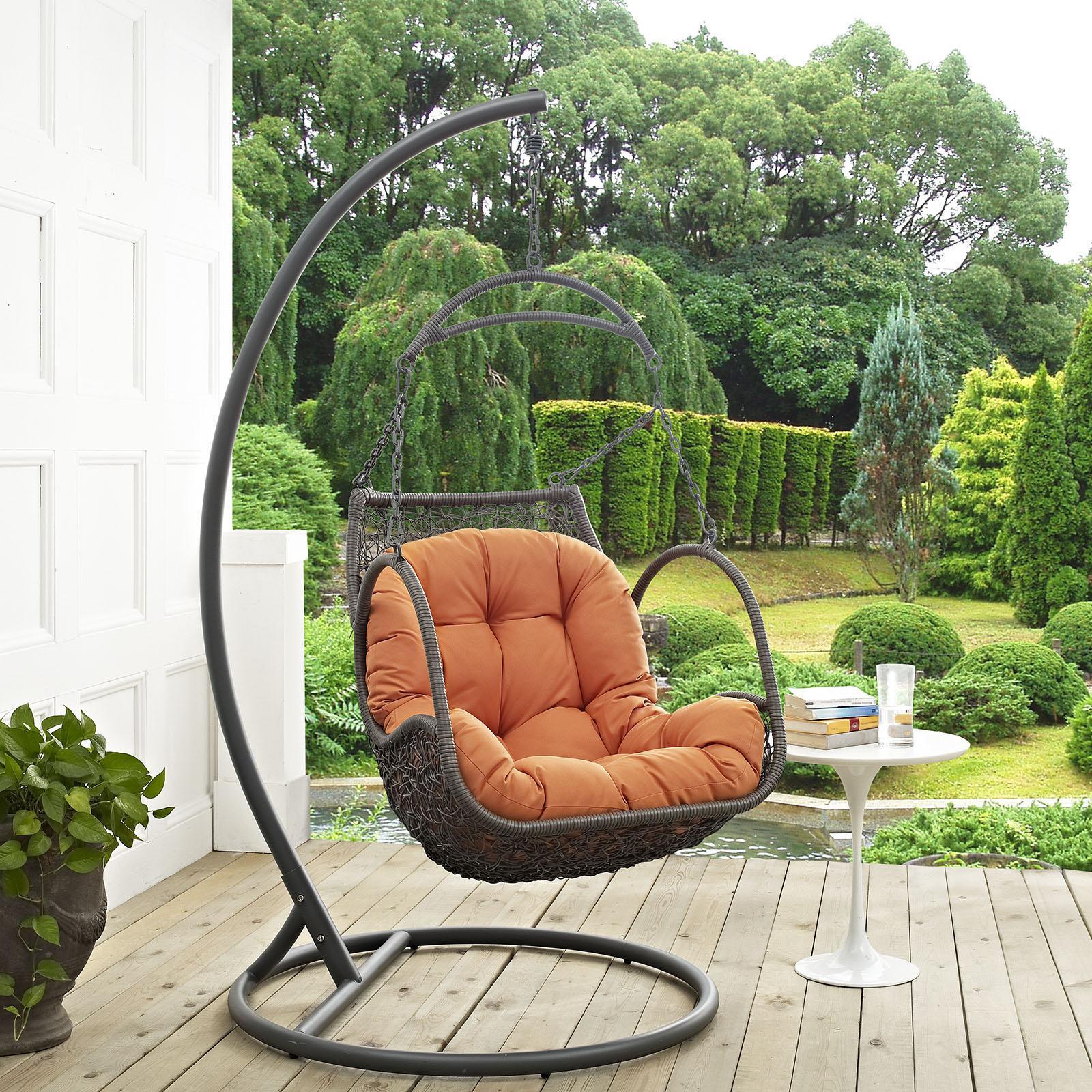 Arbor Outdoor Patio Wood Swing Chair 13 Arbor Outdoor Patio Wood Swing Chair