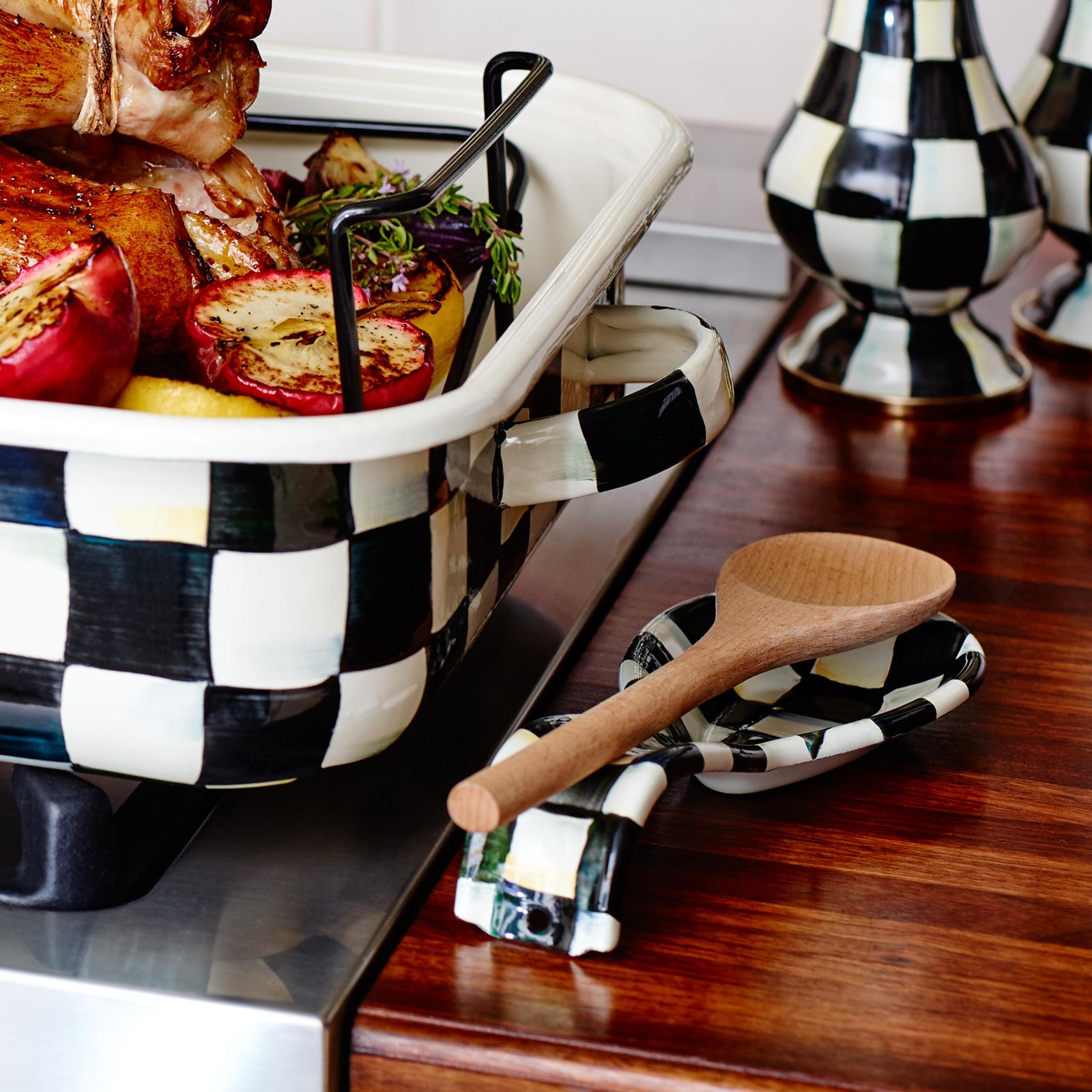 Courtly Check Spoon Rest 8 Courtly Check Spoon Rest