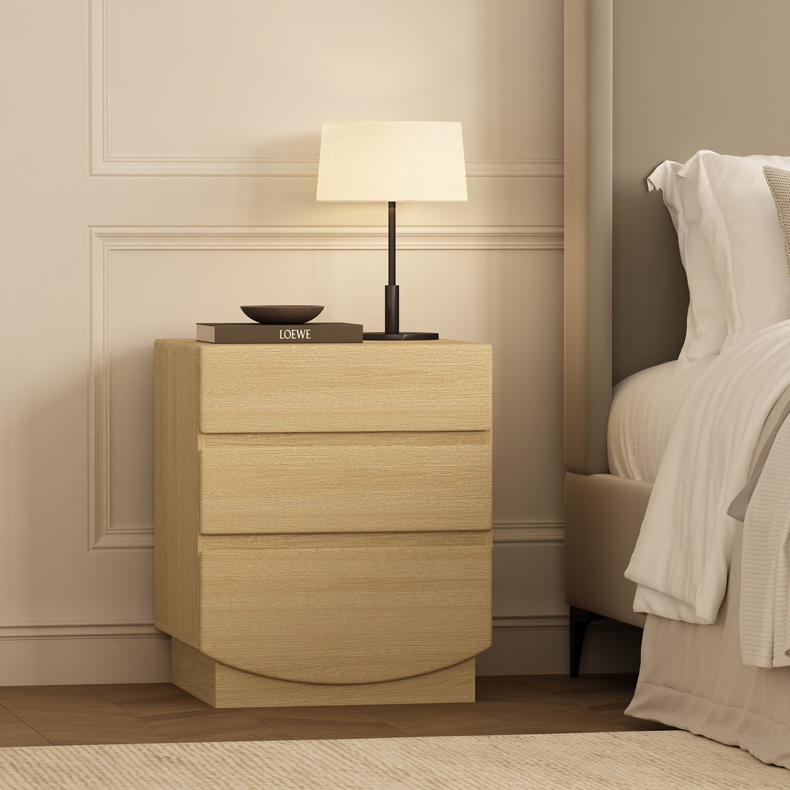 Ardea 3-Drawer Nightstand 16 Ardea 3-Drawer Nightstand