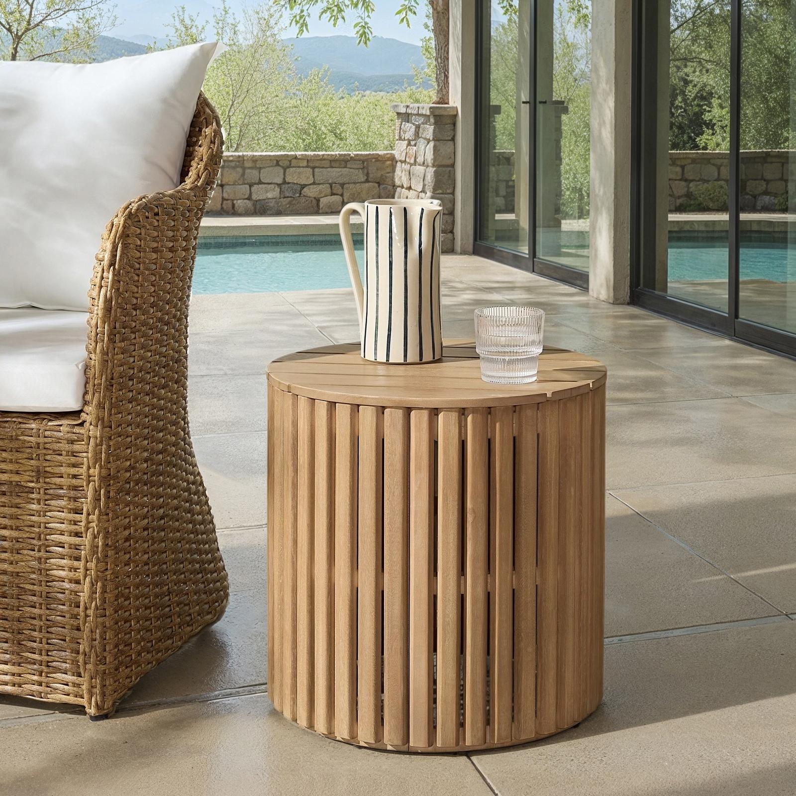 Arielle Wood Accent Table 1 Arielle Wood Accent Table