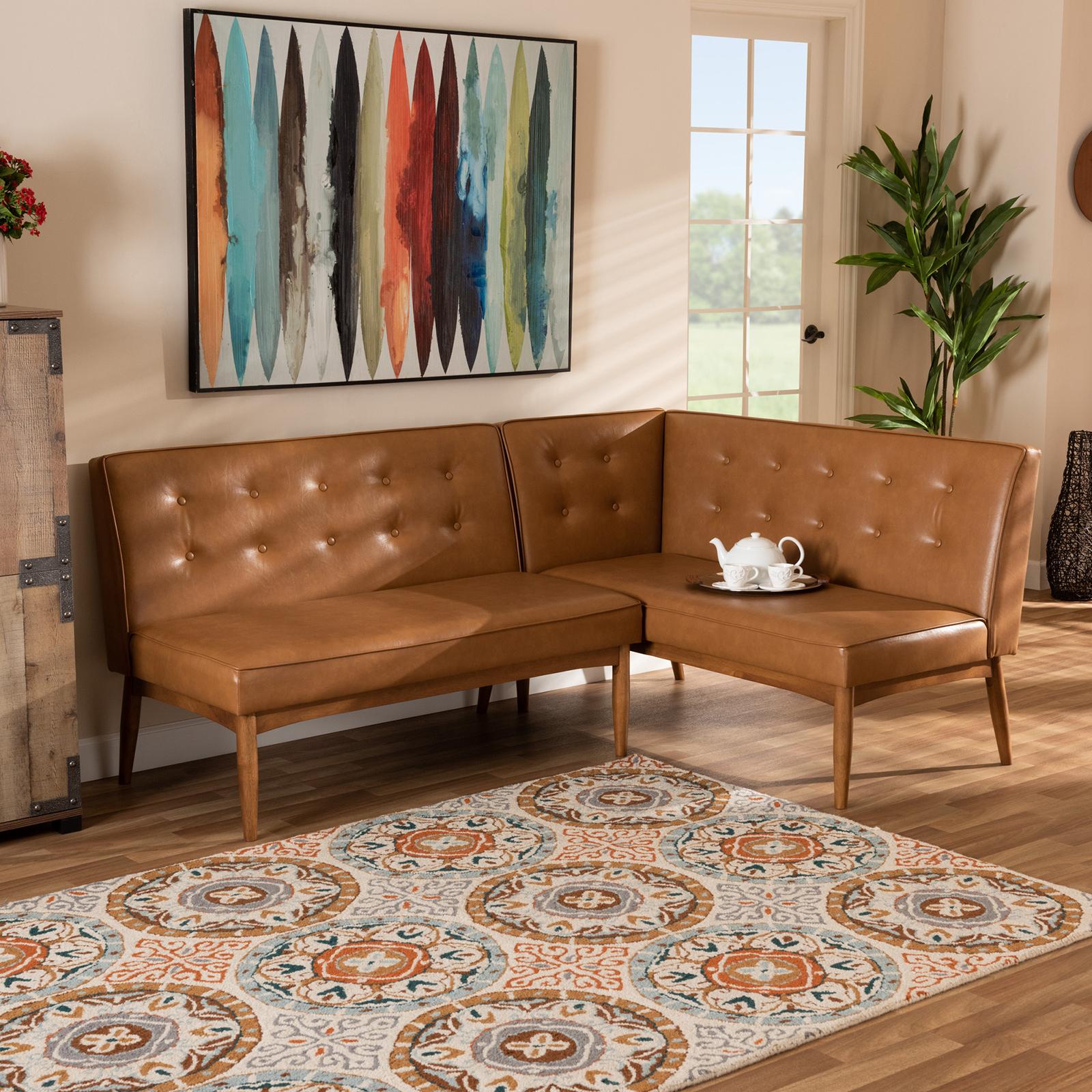 Arvid 2-Piece Sofa Bench Set 1 Arvid 2-Piece Sofa Bench Set