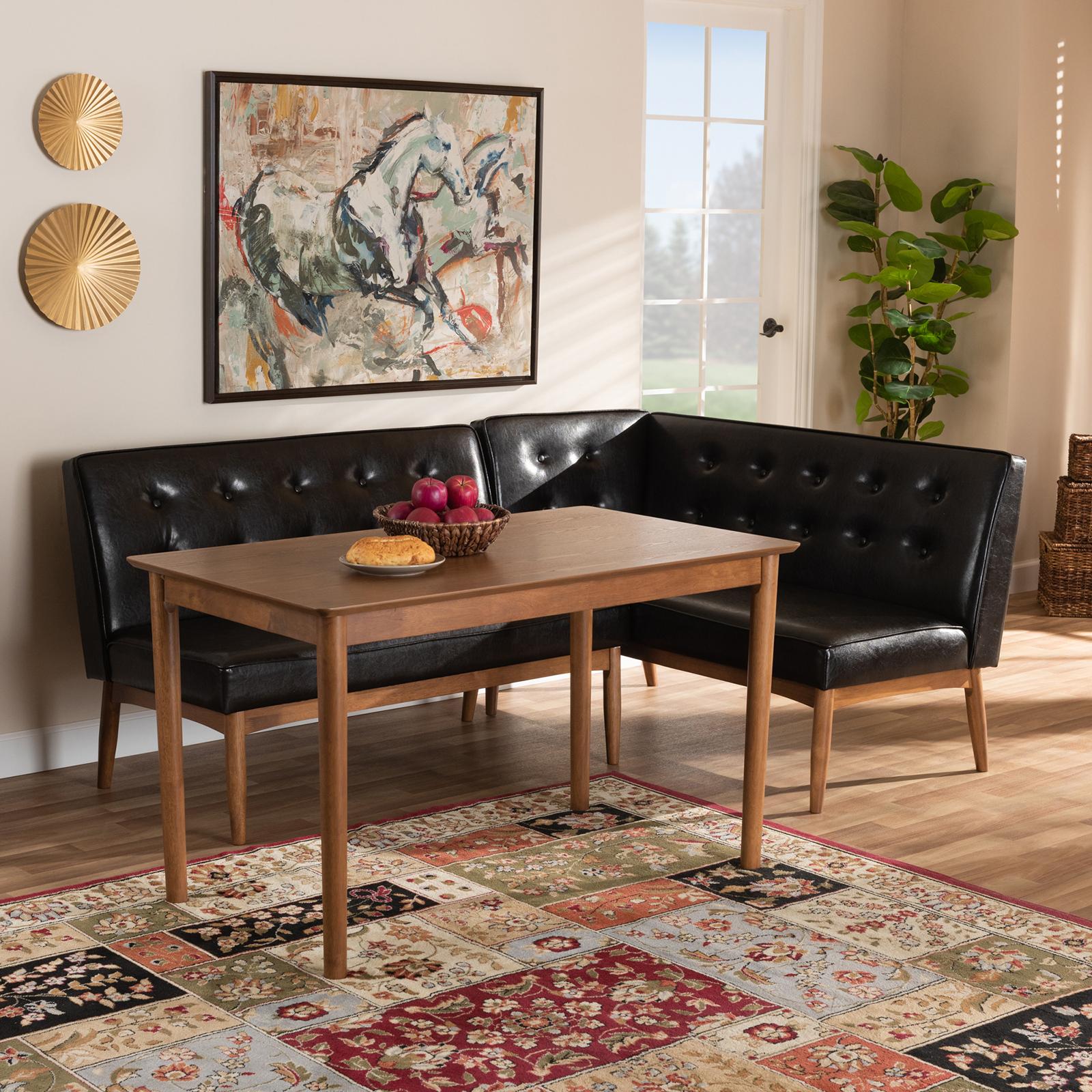 Arvid 3-Piece Wood Dining Nook Set 14 Arvid 3-Piece Wood Dining Nook Set