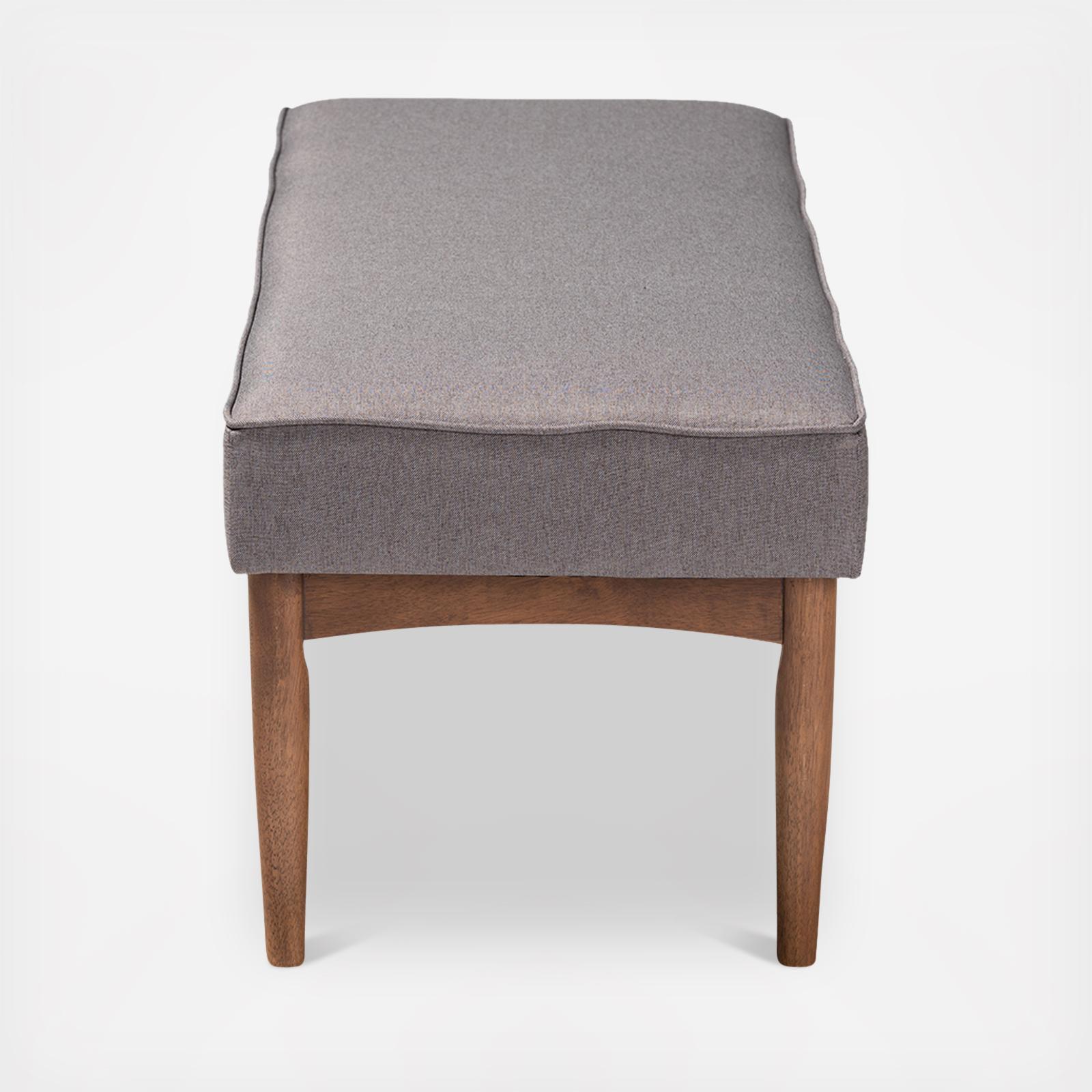 Arvid Mid-Century Modern Upholstered Dining Bench 4 Arvid Mid-Century Modern Upholstered Dining Bench
