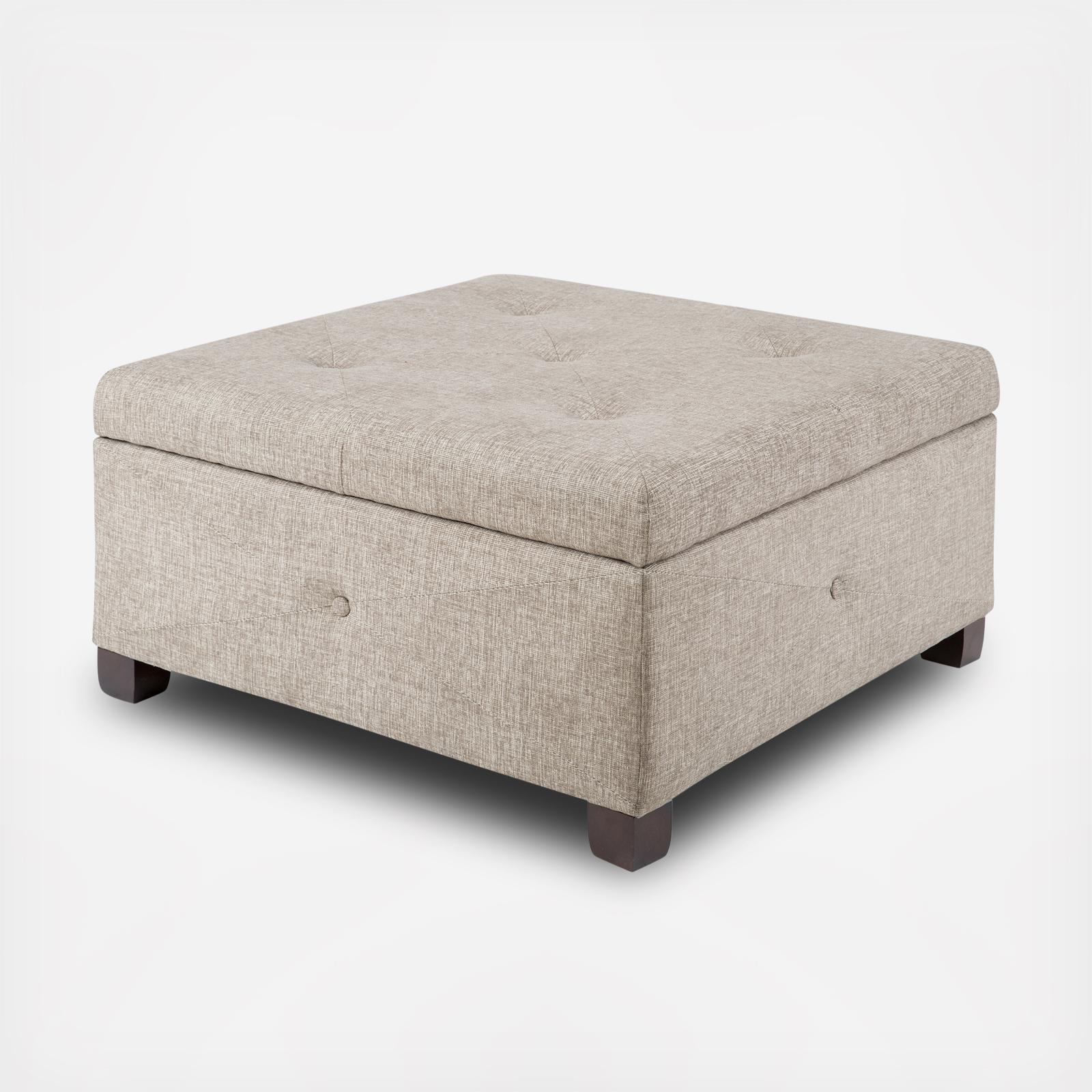 Aspen Button Tufted Storage Ottoman 4 Aspen Button Tufted Storage Ottoman