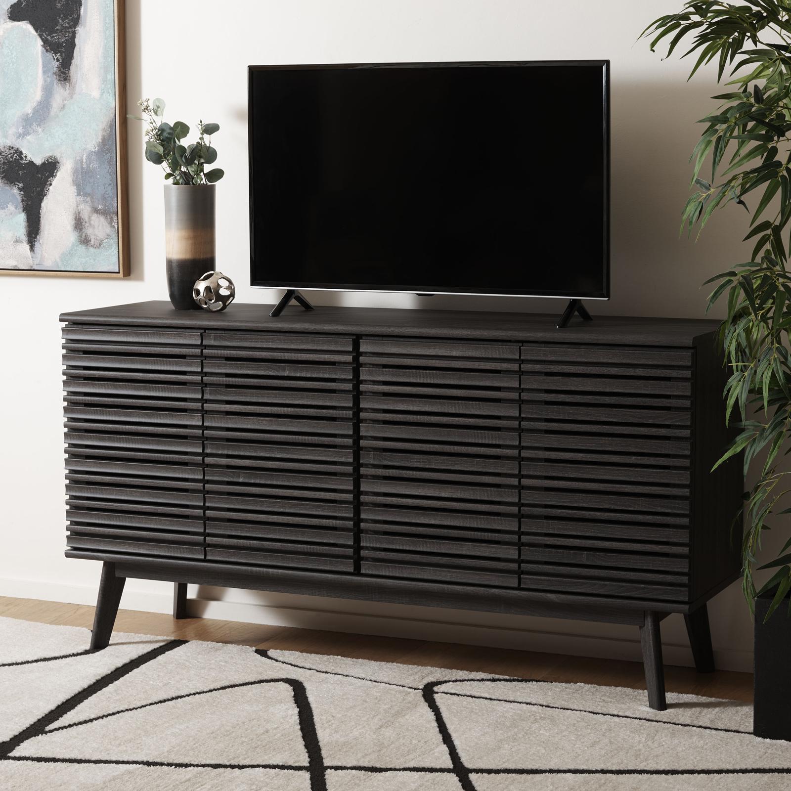 Atlantes 4-Door 2-Shelf Media Stand 1 Atlantes 4-Door 2-Shelf Media Stand