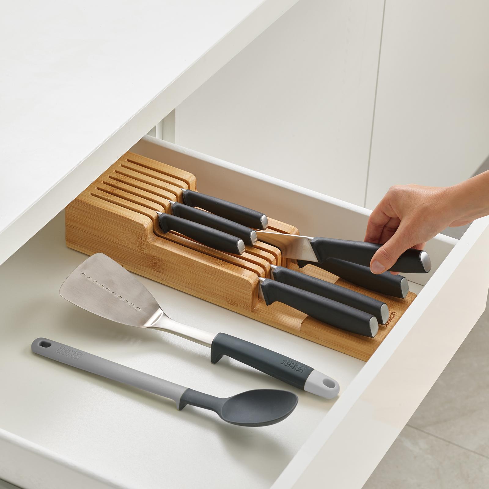 DrawerStore Bamboo 2-tier Knife organizer 1 DrawerStore Bamboo 2-tier Knife organizer