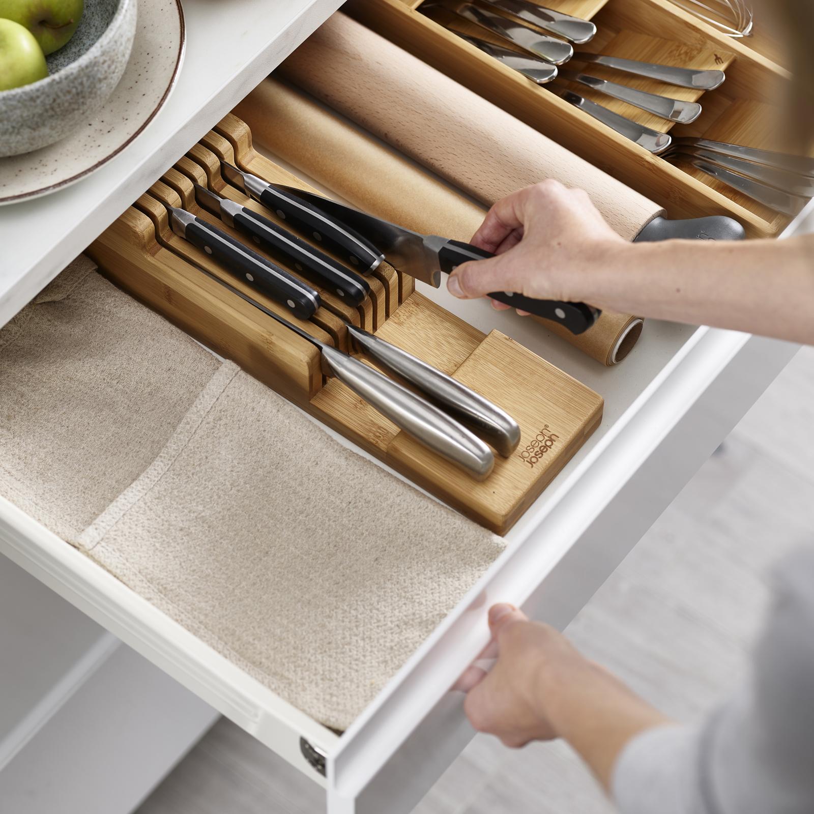 DrawerStore Bamboo 2-tier Knife organizer 3 DrawerStore Bamboo 2-tier Knife organizer