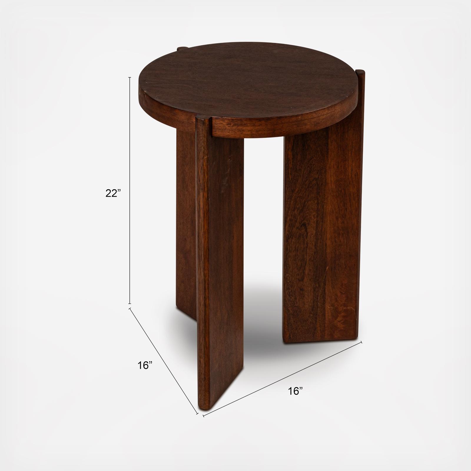 Atlas Mango Wood Side Table 8 Atlas Mango Wood Side Table