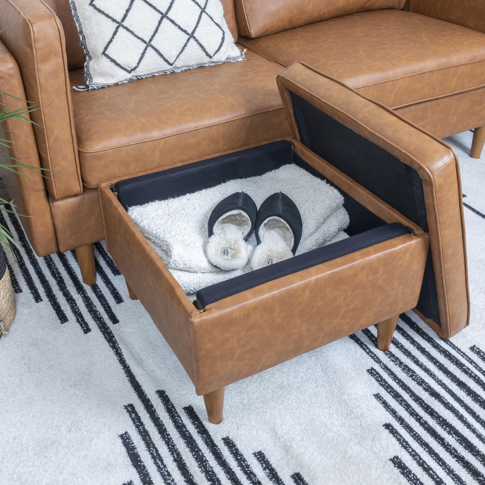 Atley Modern Storage Ottoman 2 Atley Modern Storage Ottoman