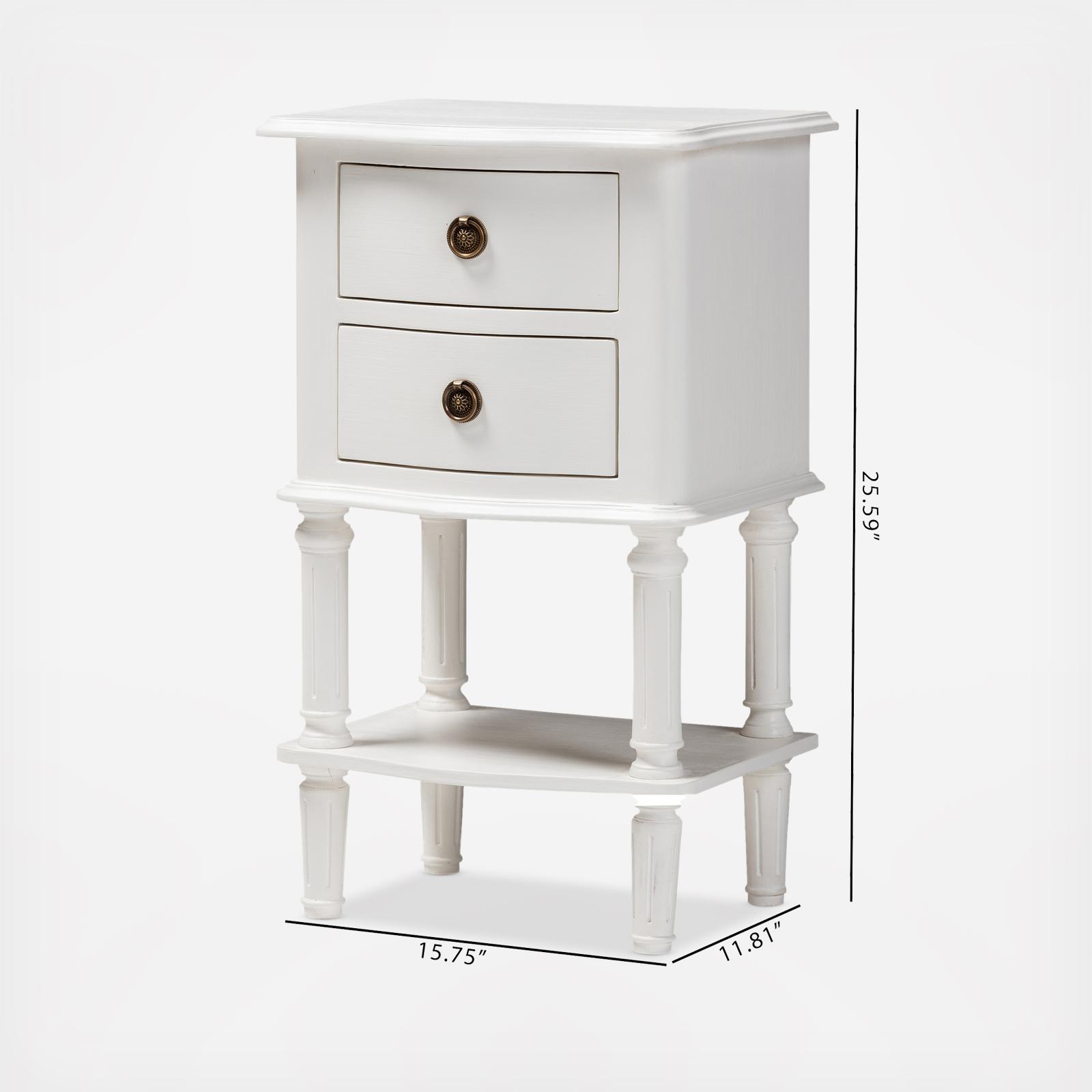 Audrey 2-Drawer Nightstand 8 Audrey 2-Drawer Nightstand