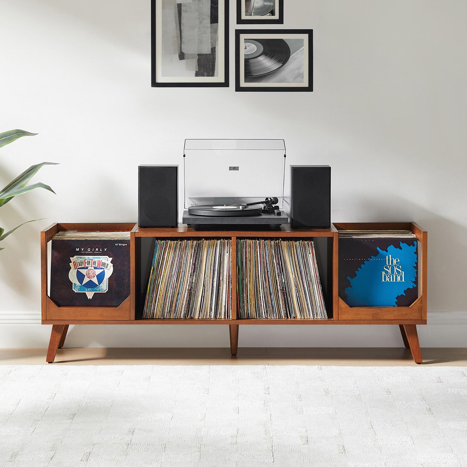 Asheville Low Record Stand with Storage Console 14 Asheville Low Record Stand with Storage Console