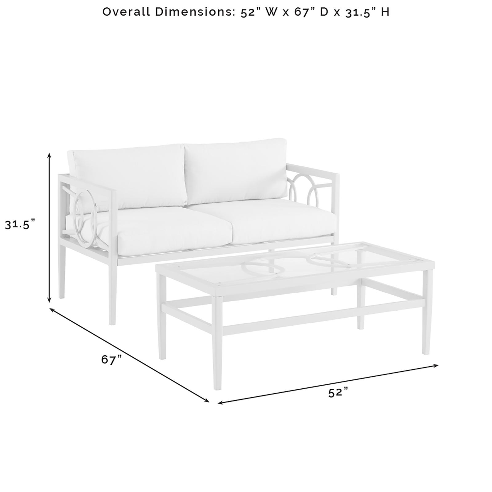 Ashford 2-Piece Outdoor Conversation Set 6 Ashford 2-Piece Outdoor Conversation Set