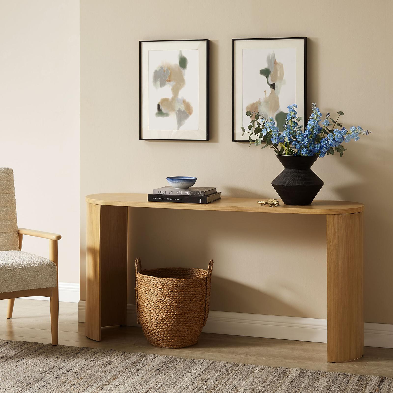 Aspect Oval Entryway Console Table 16 Aspect Oval Entryway Console Table