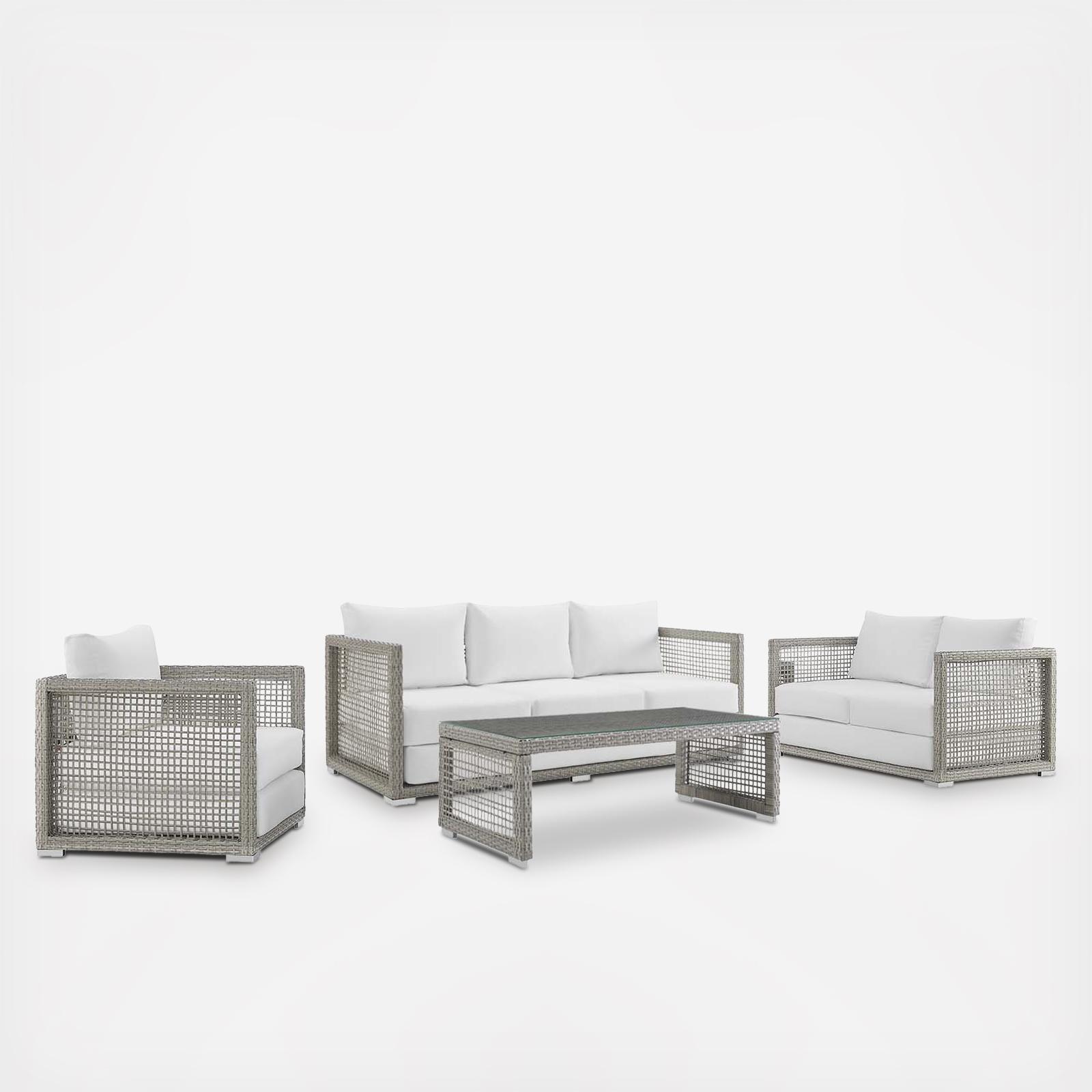 Aura 4-Piece Outdoor Sofa Set 15 Aura 4-Piece Outdoor Sofa Set