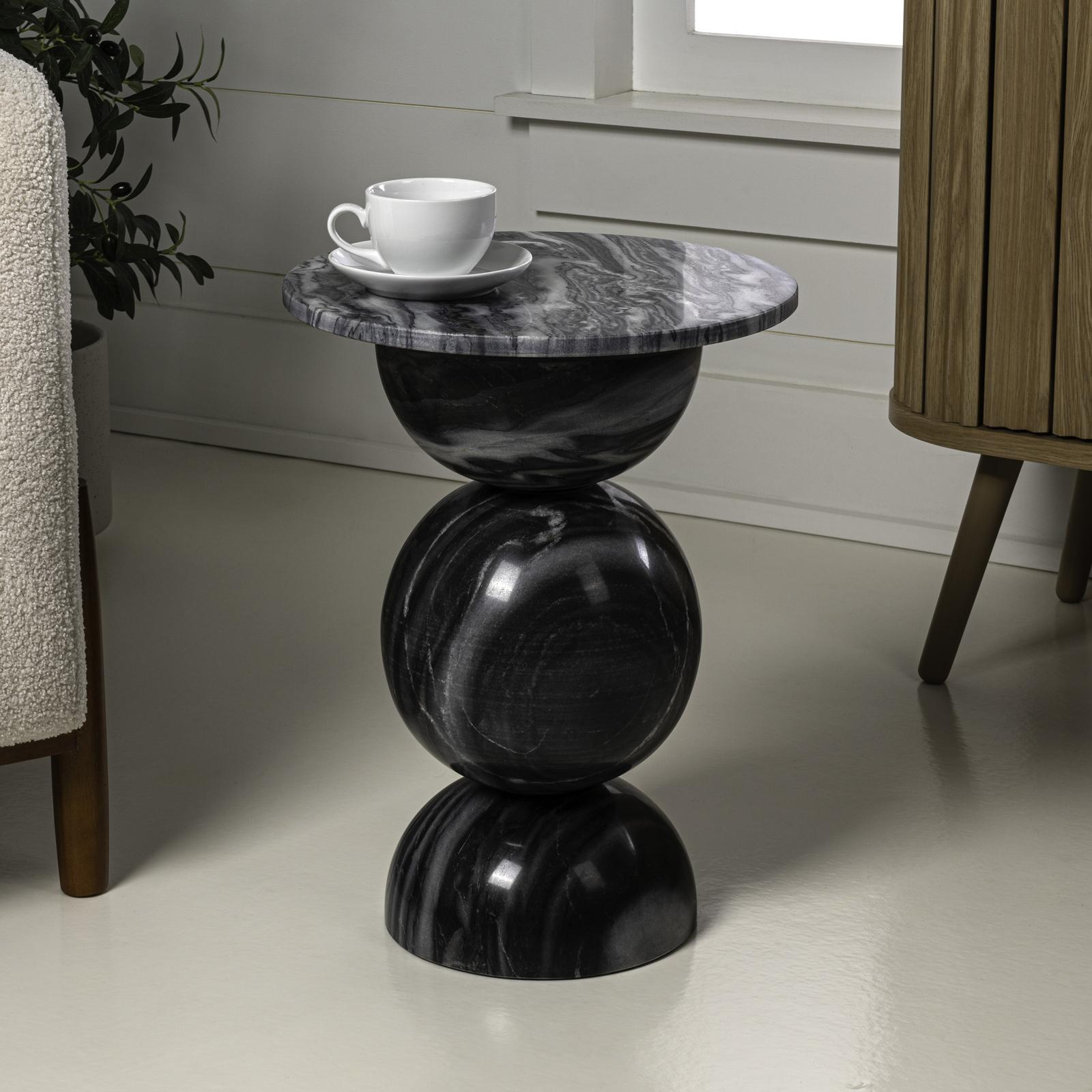 Aura Marble Pedestal End Table 15 Aura Marble Pedestal End Table