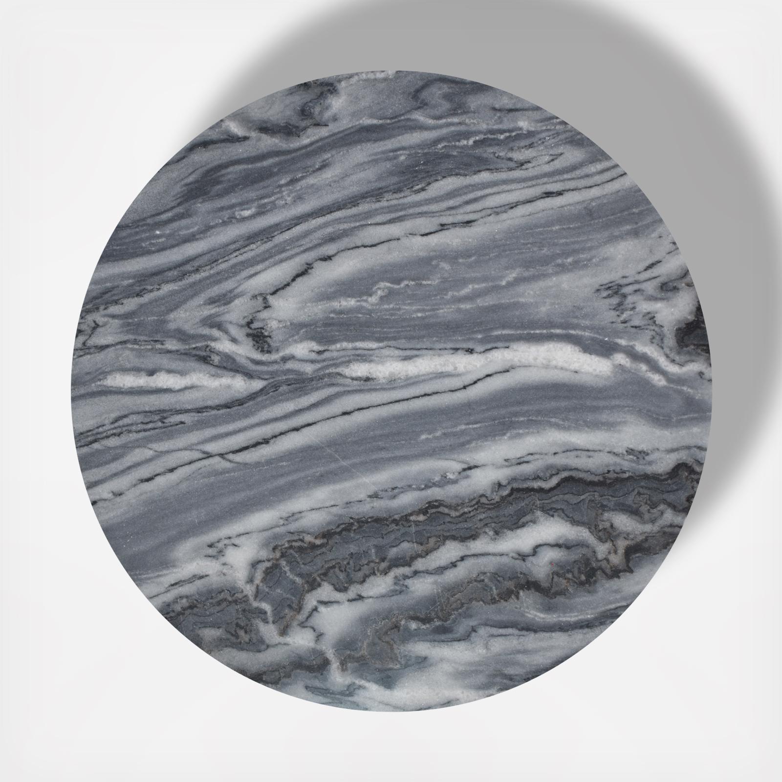 Aura Marble Pedestal End Table 4 Aura Marble Pedestal End Table