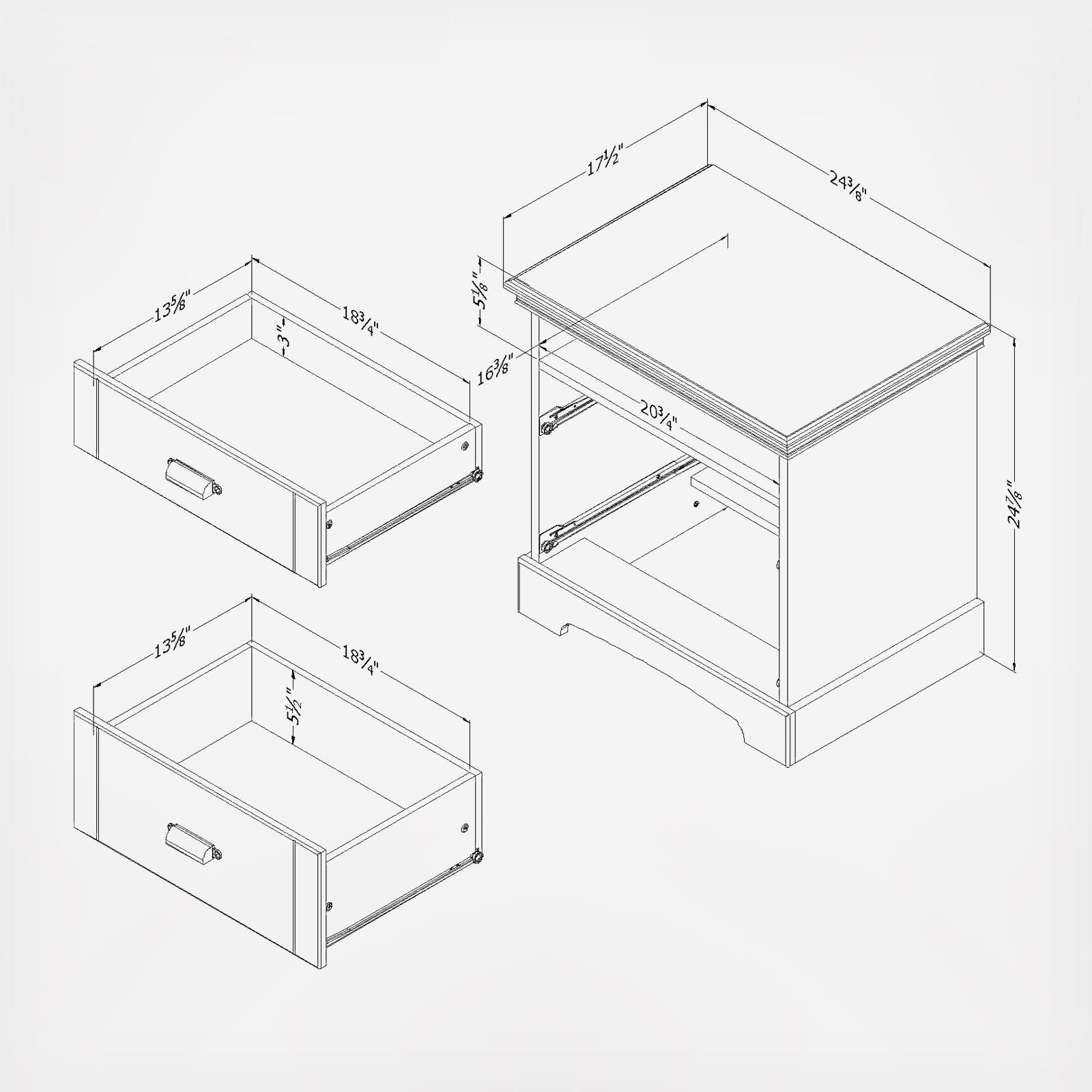 Avilla 2-Drawer Nightstand 6 Avilla 2-Drawer Nightstand