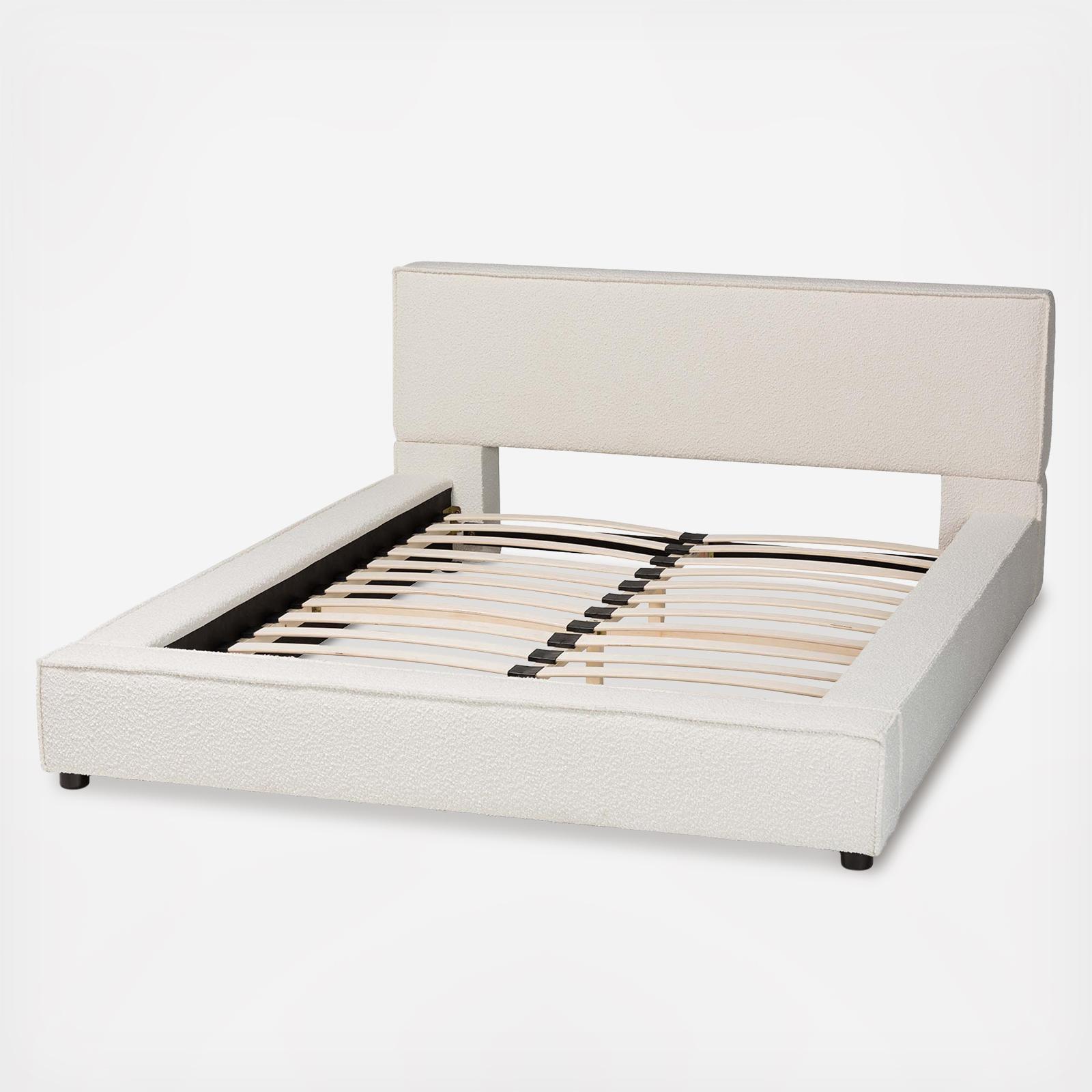 Bardia Modern Platform Bed with Wide Railing 2 Bardia Modern Platform Bed with Wide Railing
