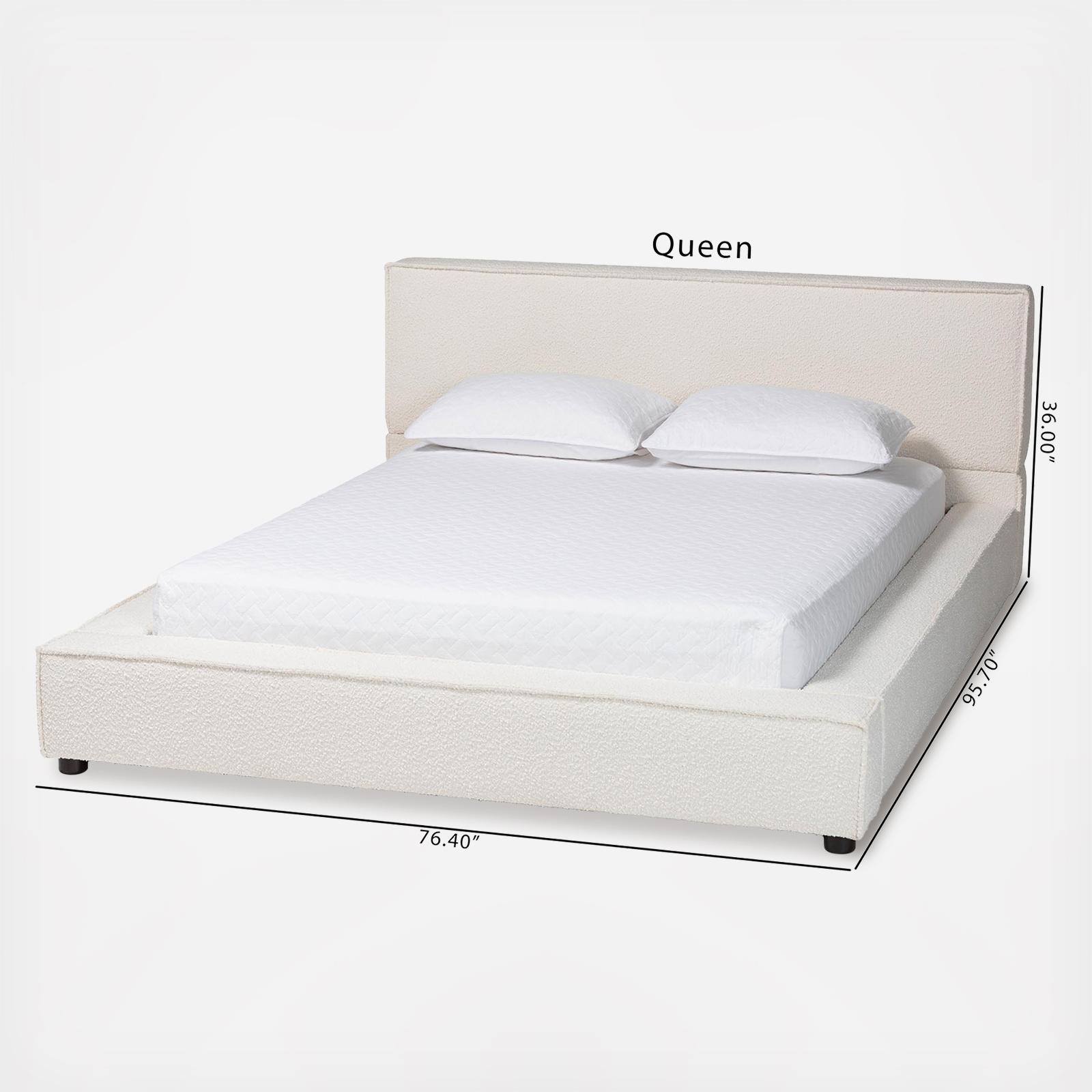 Bardia Modern Platform Bed with Wide Railing 8 Bardia Modern Platform Bed with Wide Railing