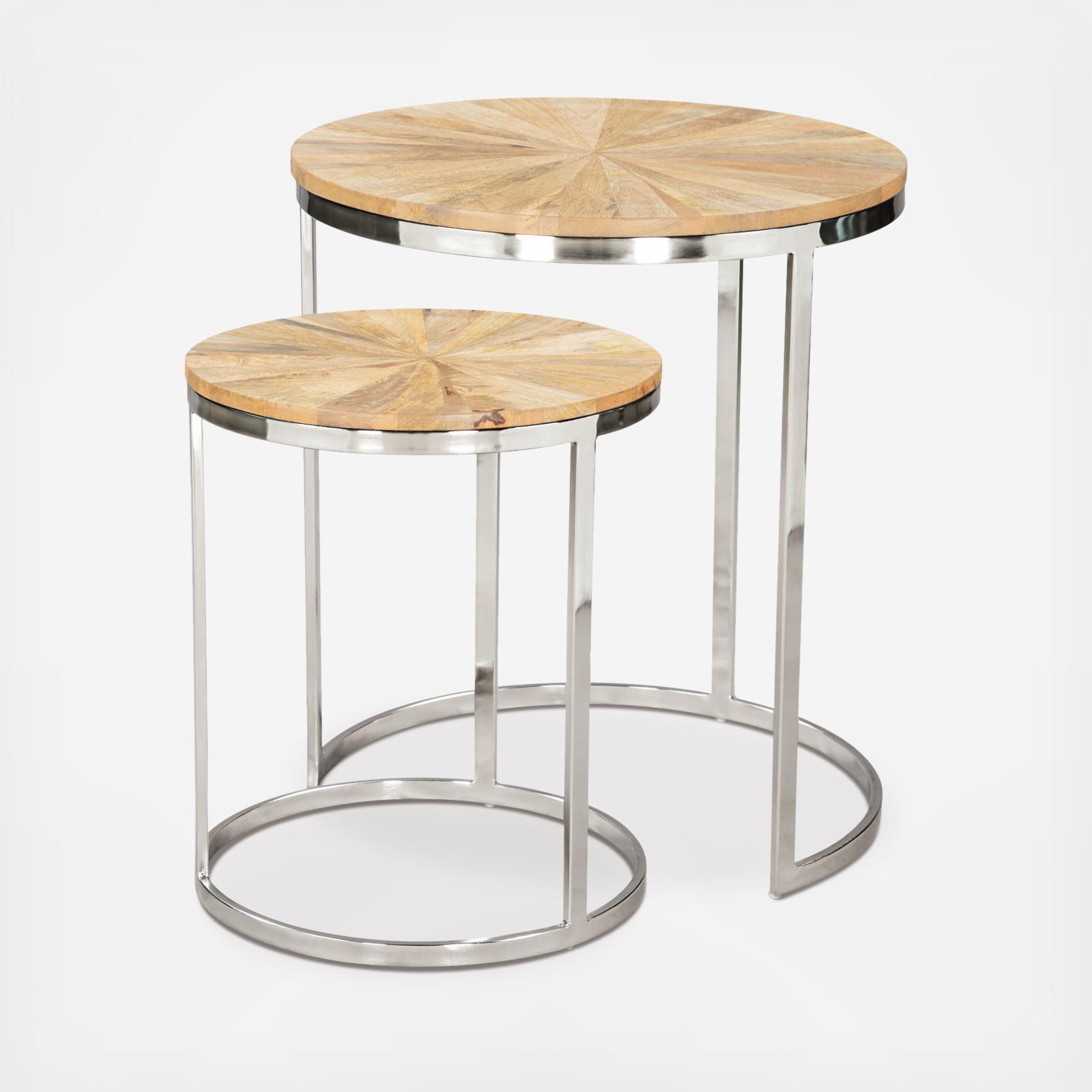 Bari Nesting 2-Piece Table Set