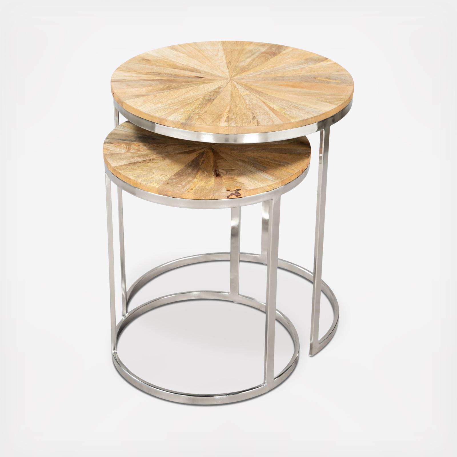 Bari Nesting 2-Piece Table Set 4 Bari Nesting 2-Piece Table Set